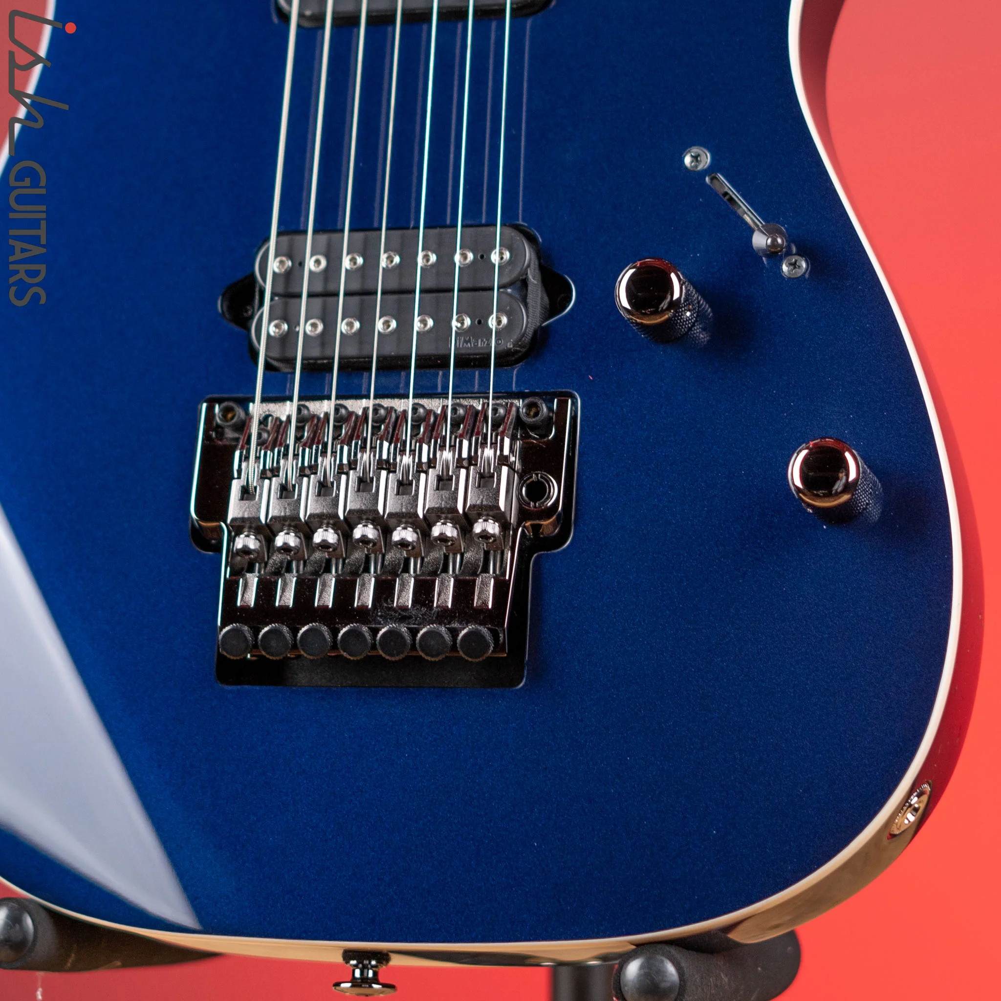 Ibanez Prestige RG2027XL 7-String Electric Guitar Deep Tide Blue - Image 4