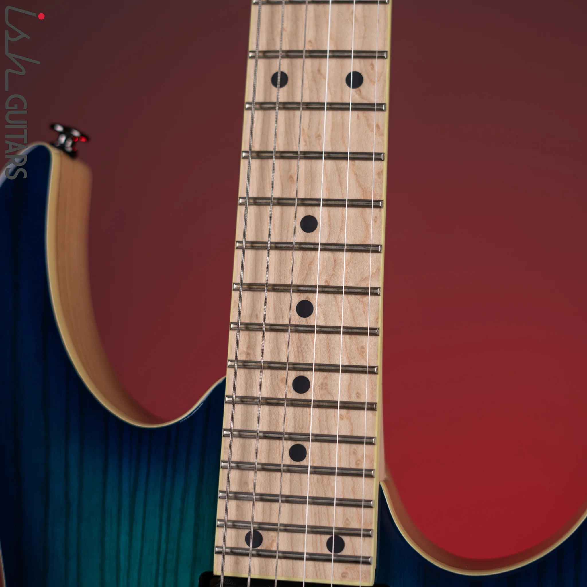 Ibanez Prestige RG652AHMFX Electric Guitar Nebula Green Burst Demo - Image 5