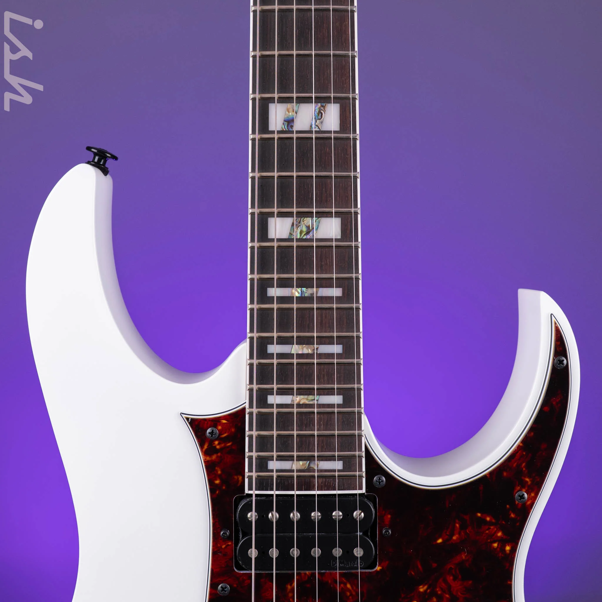 Ibanez Prestige RG653DX White Flat Electric Guitar - Image 6