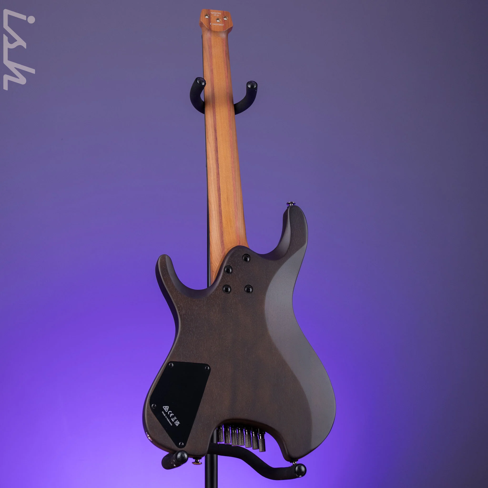 Ibanez QX527 7-string Electric Guitar Pale Moon Ebony - Image 6