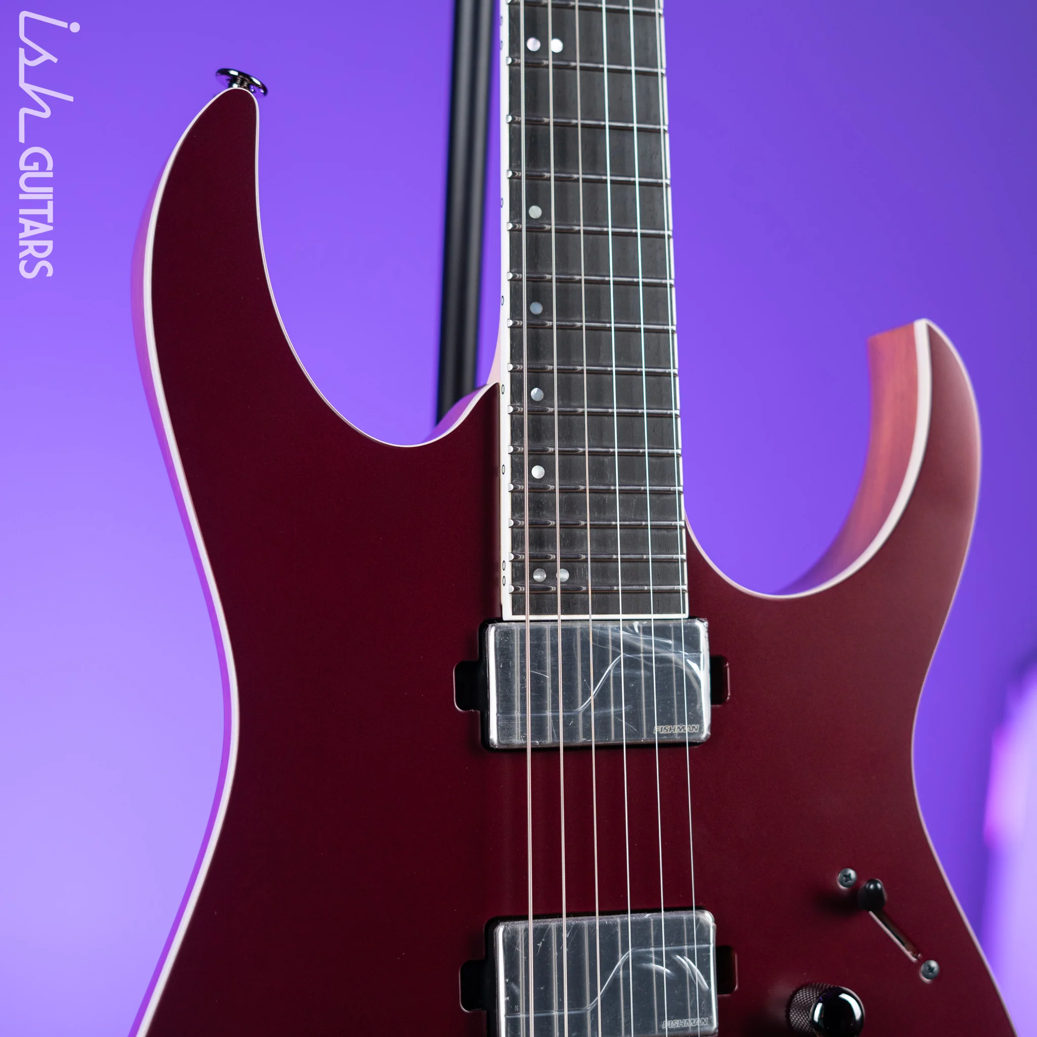 Ibanez RG5121 Prestige Electric Guitar Burgundy Metallic Flat - Image 3