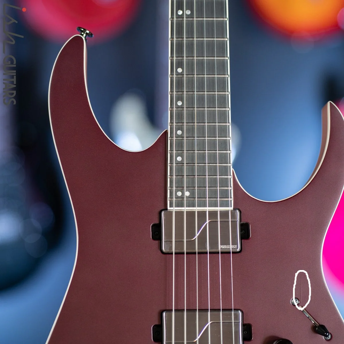 Ibanez RG5121 Prestige Electric Guitar Burgundy Metallic Flat Blemished - Image 3