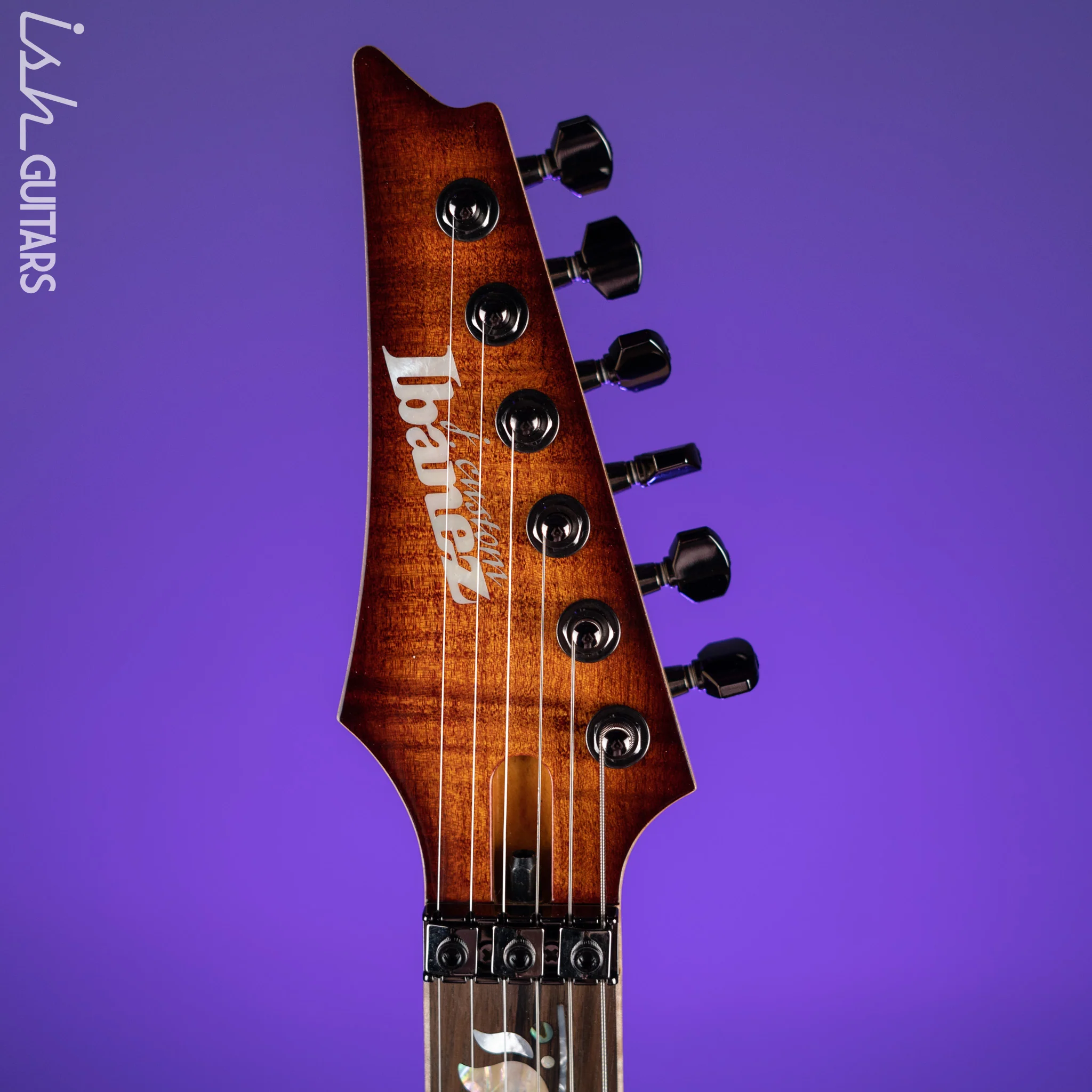 Ibanez RG8570ZL J.Custom Electric Guitar Left Handed Brownish Sphalerite - Image 6