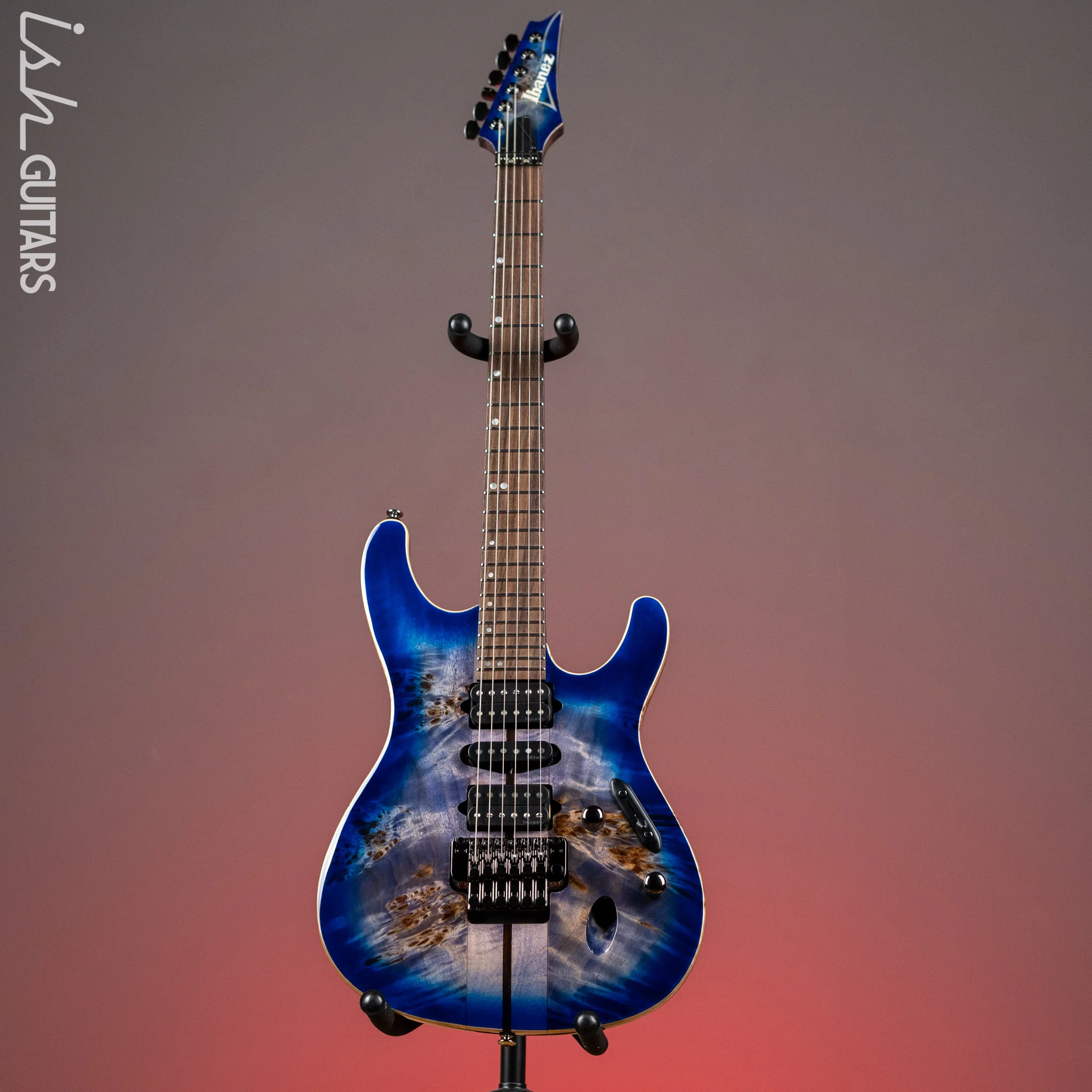 Ibanez S1070PBZ Premium Electric Guitar Cerulean Blue Burst - Image 2