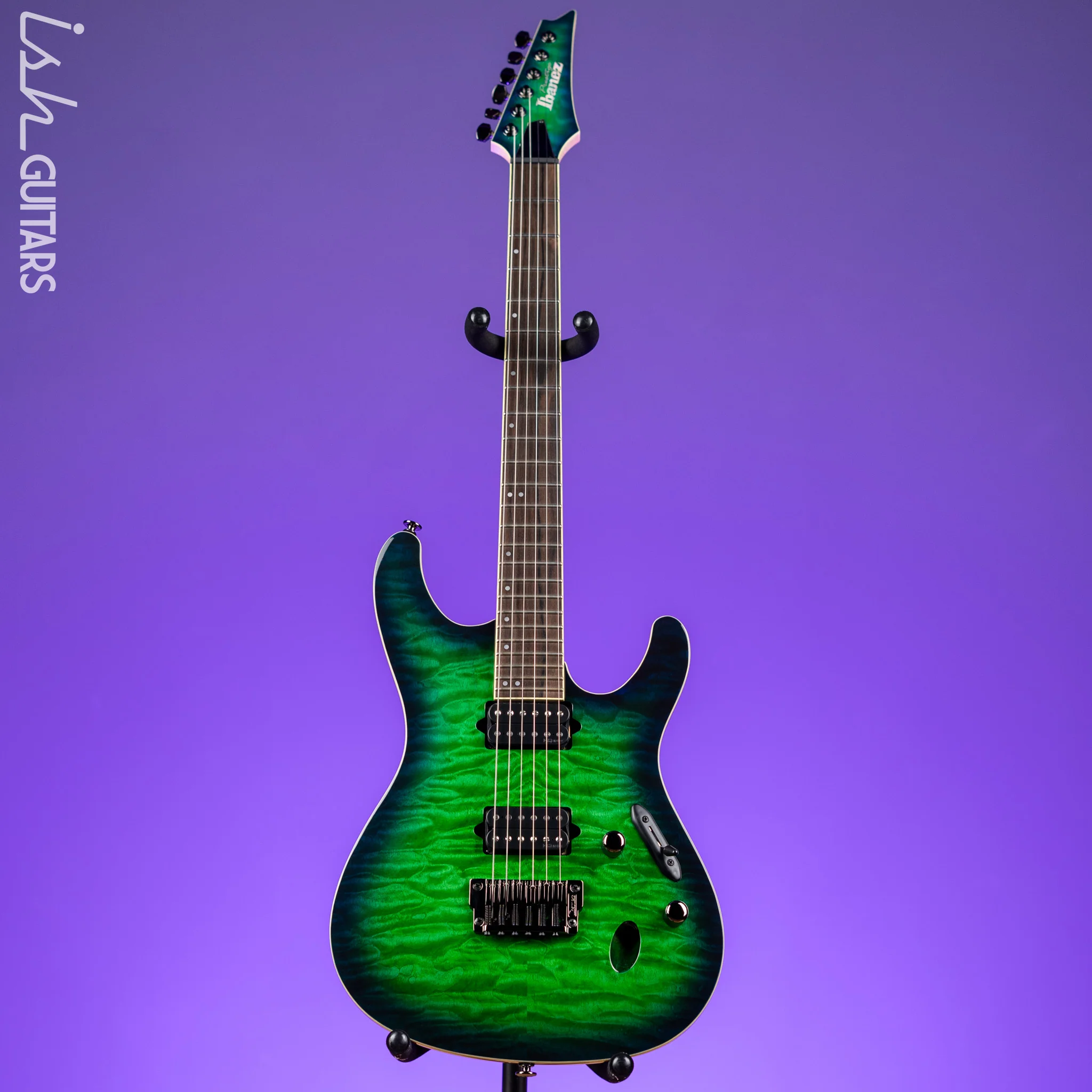 Ibanez S6521Q Prestige Electric Guitar Surreal Blue Burst Gloss - Image 2