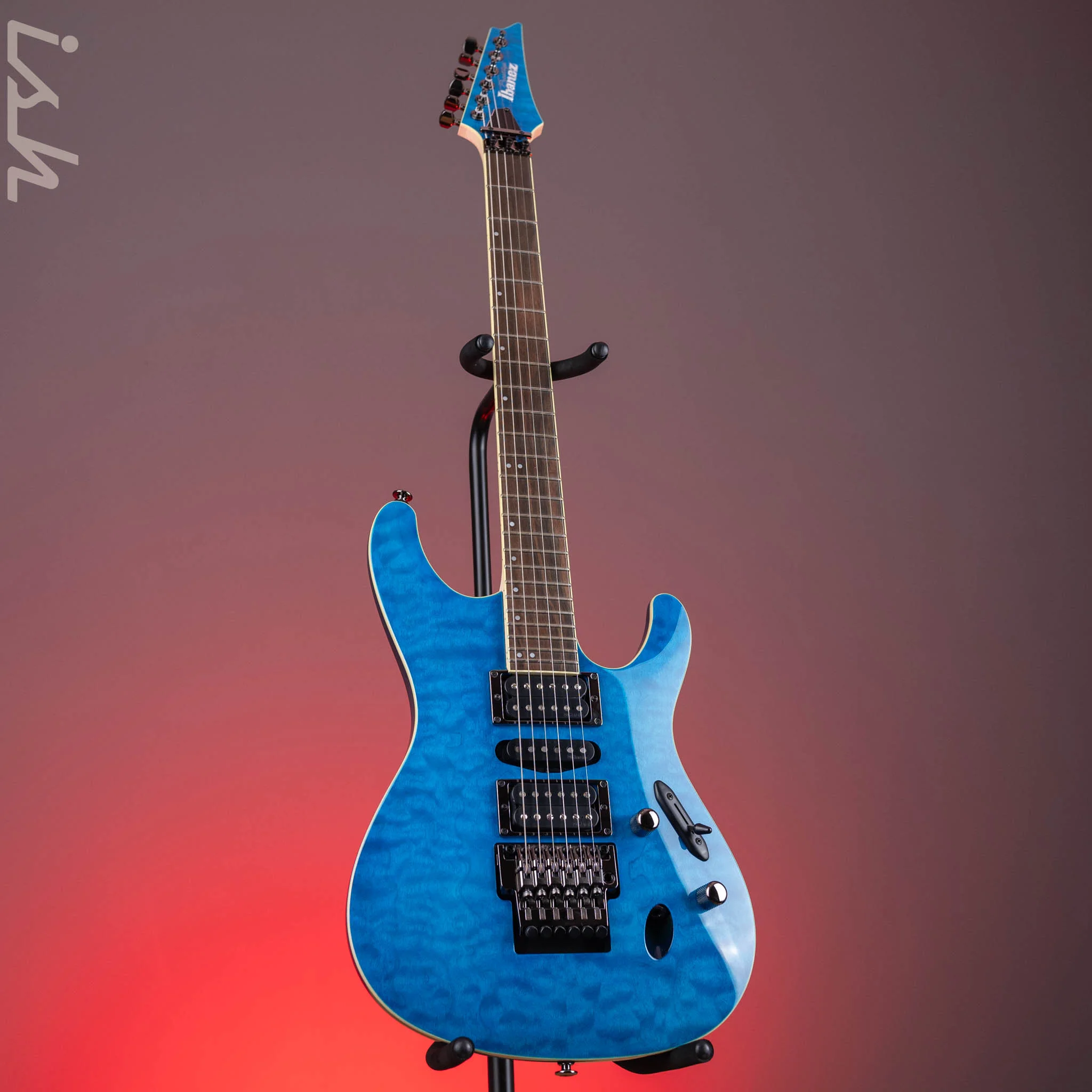 Ibanez S6570Q Prestige Electric Guitar Natural Blue - Image 2