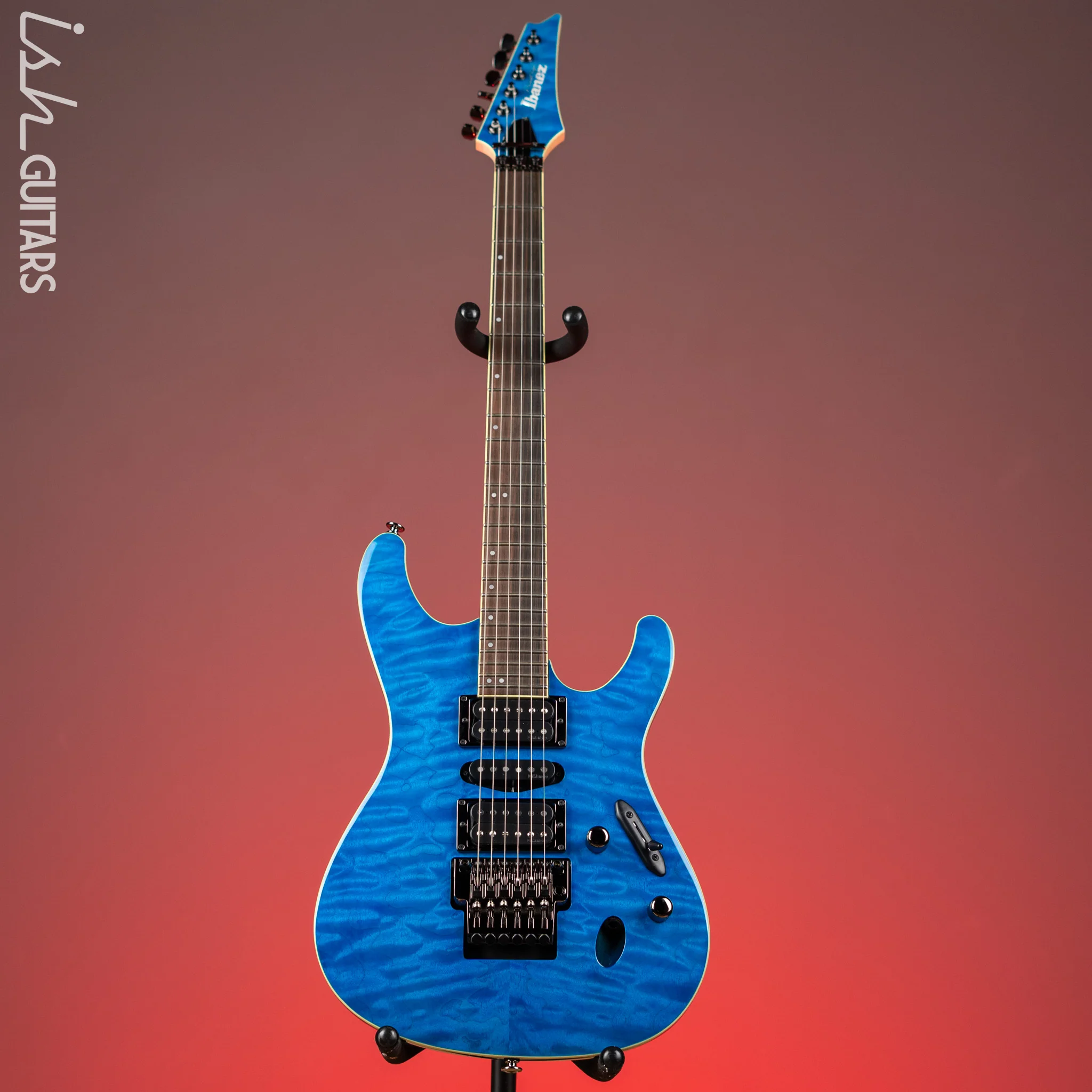 Ibanez S6570Q Prestige Electric Guitar Natural Blue - Image 2
