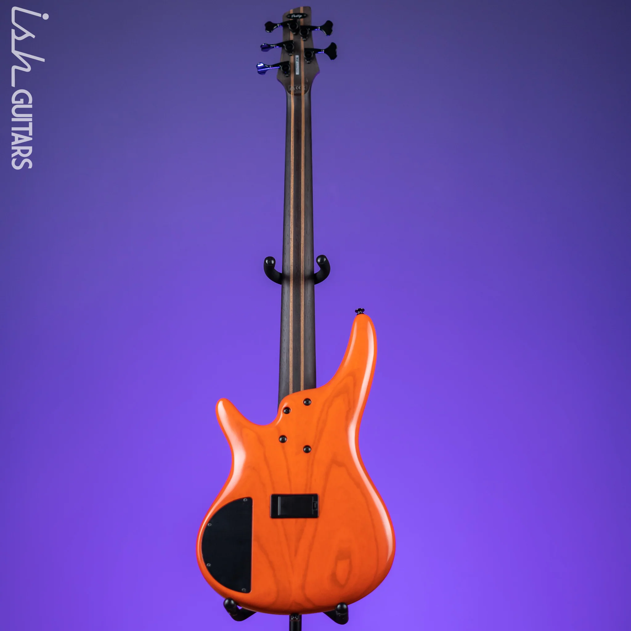 Ibanez SR Prestige SR4605 5-String Bass Guitar Orange Solar Flare Low Gloss - Image 7