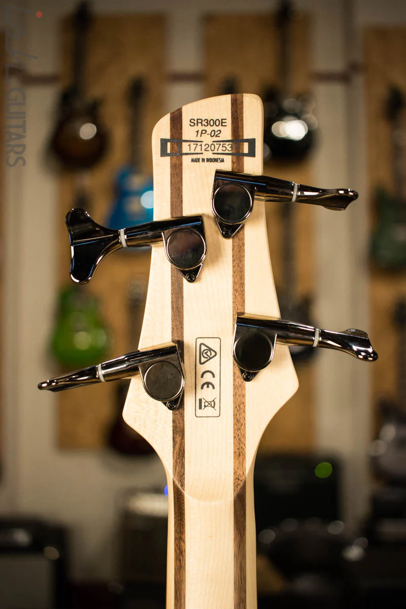 Ibanez SR300E Black Planet Matte Electric Bass - Image 9
