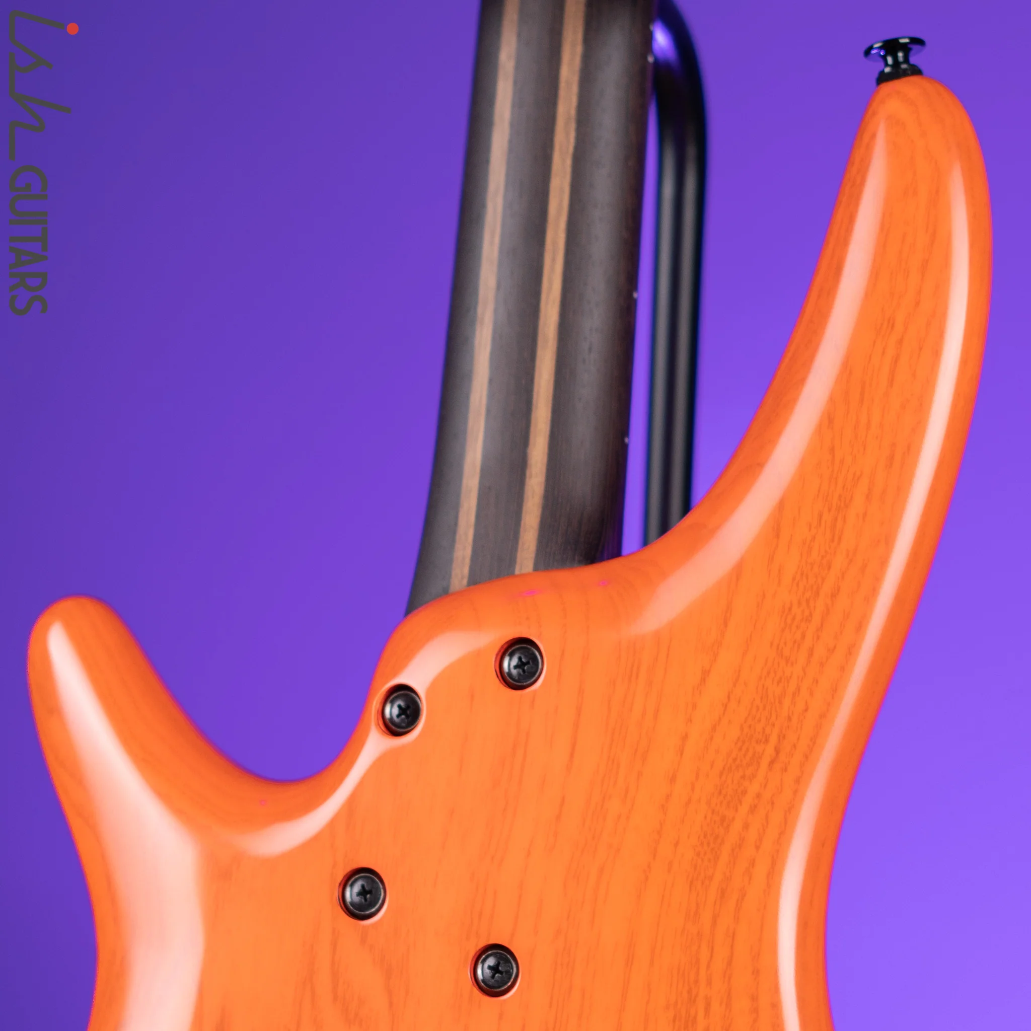 Ibanez SR4600 Prestige 4-String Bass Orange Solar Flare Low Gloss - Image 9
