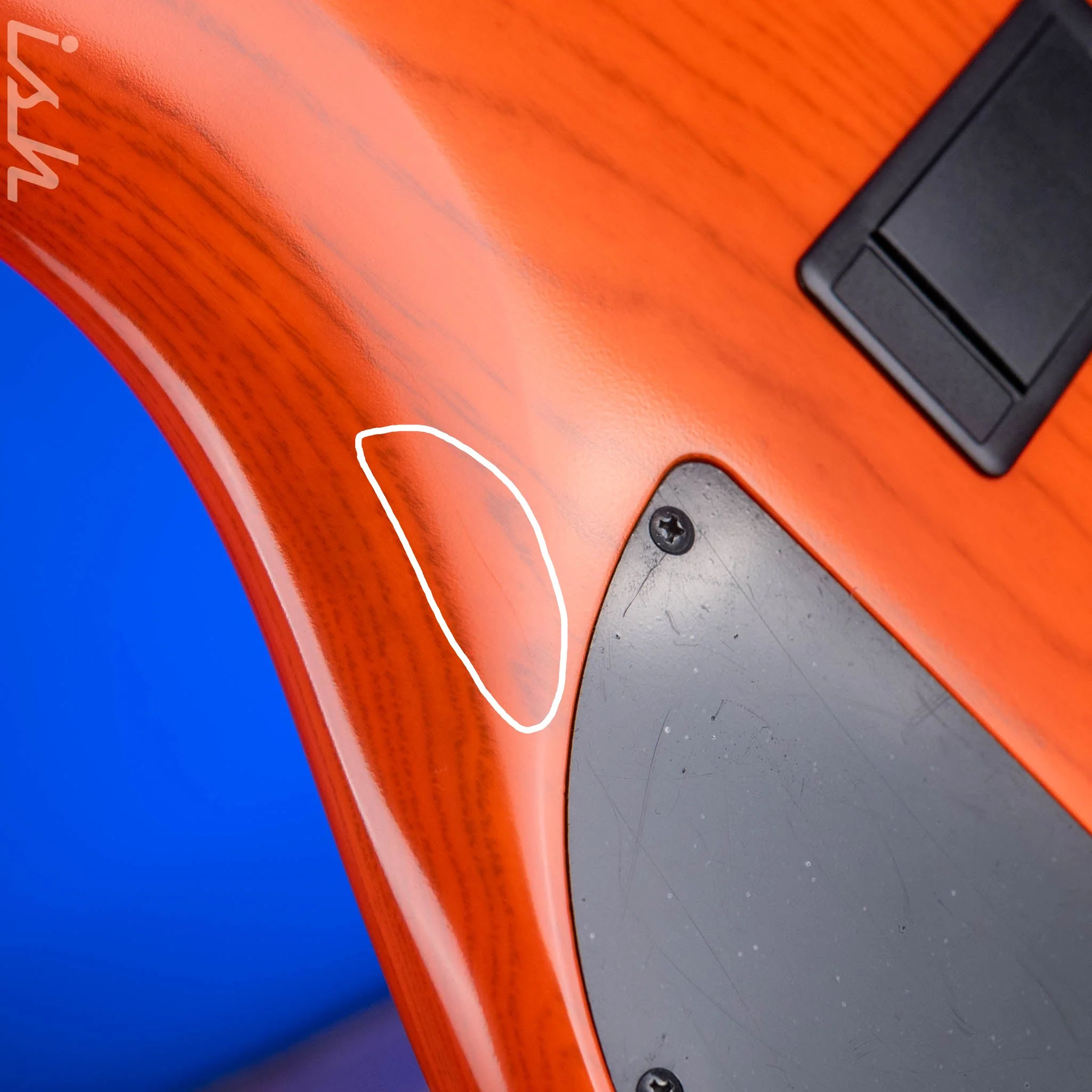 2022 Ibanez SR4605 Prestige 5-String Bass Orange Solar Flare - Image 12
