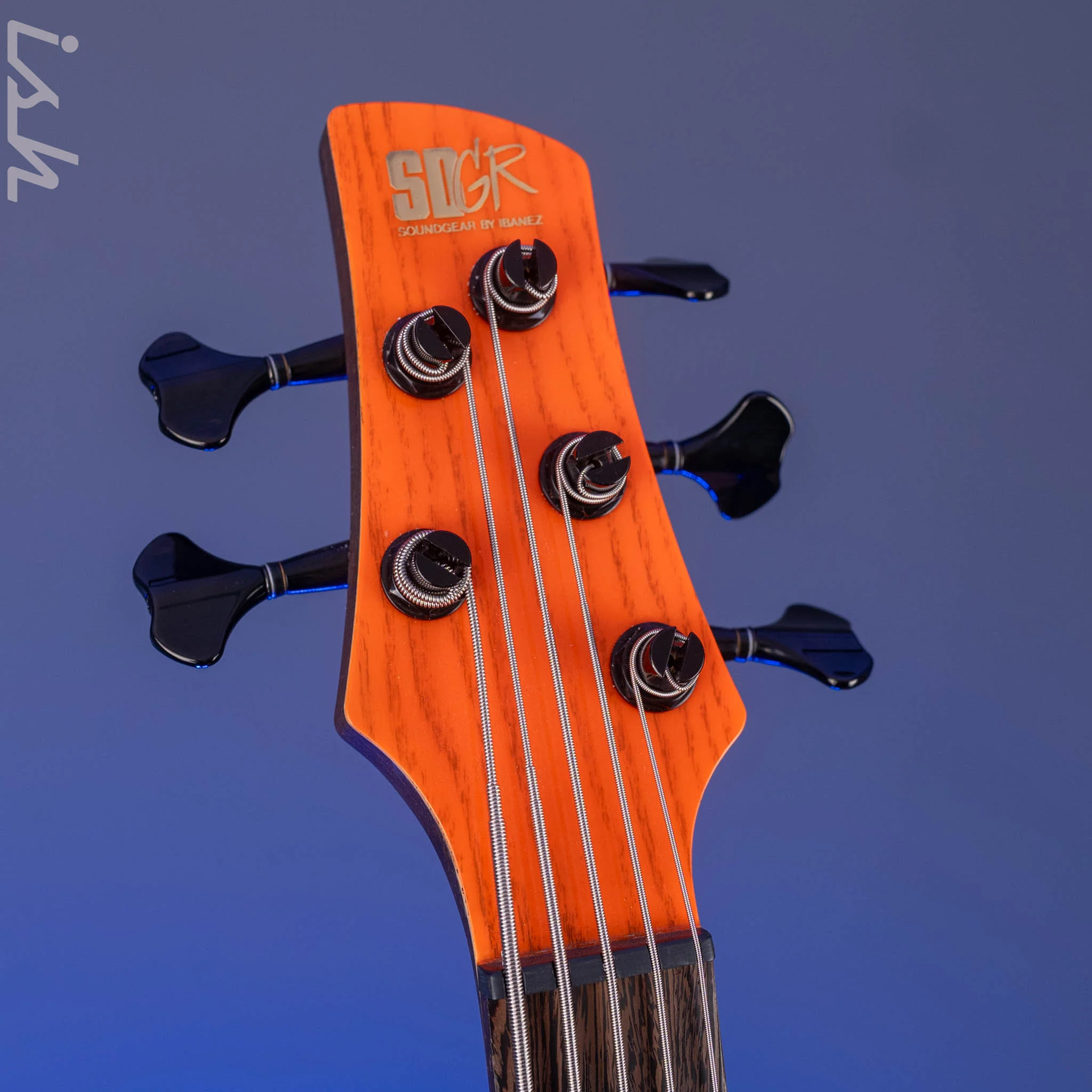 2022 Ibanez SR4605 Prestige 5-String Bass Orange Solar Flare - Image 5