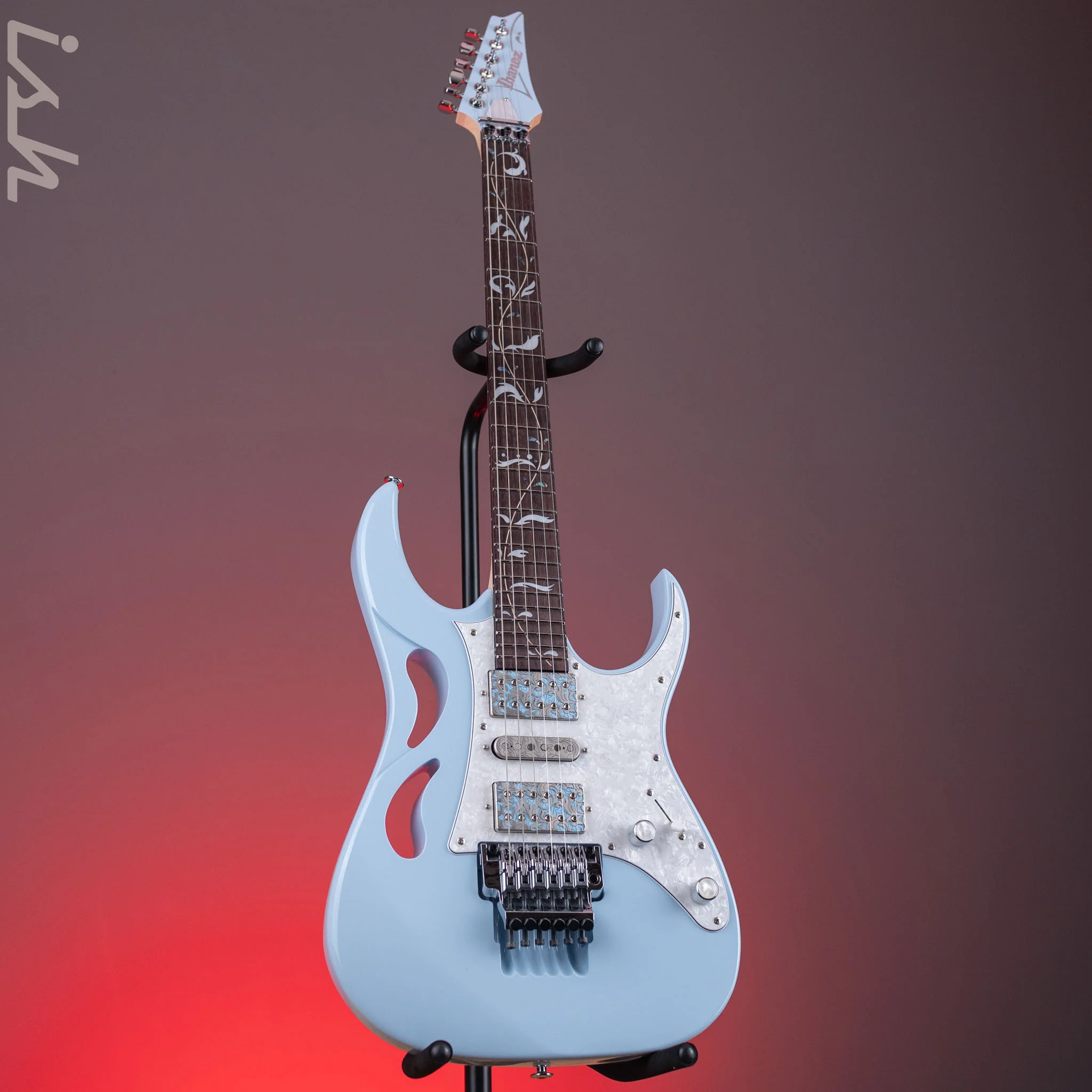 Ibanez Steve Vai Signature PIA3761C Blue Powder Demo - Image 2