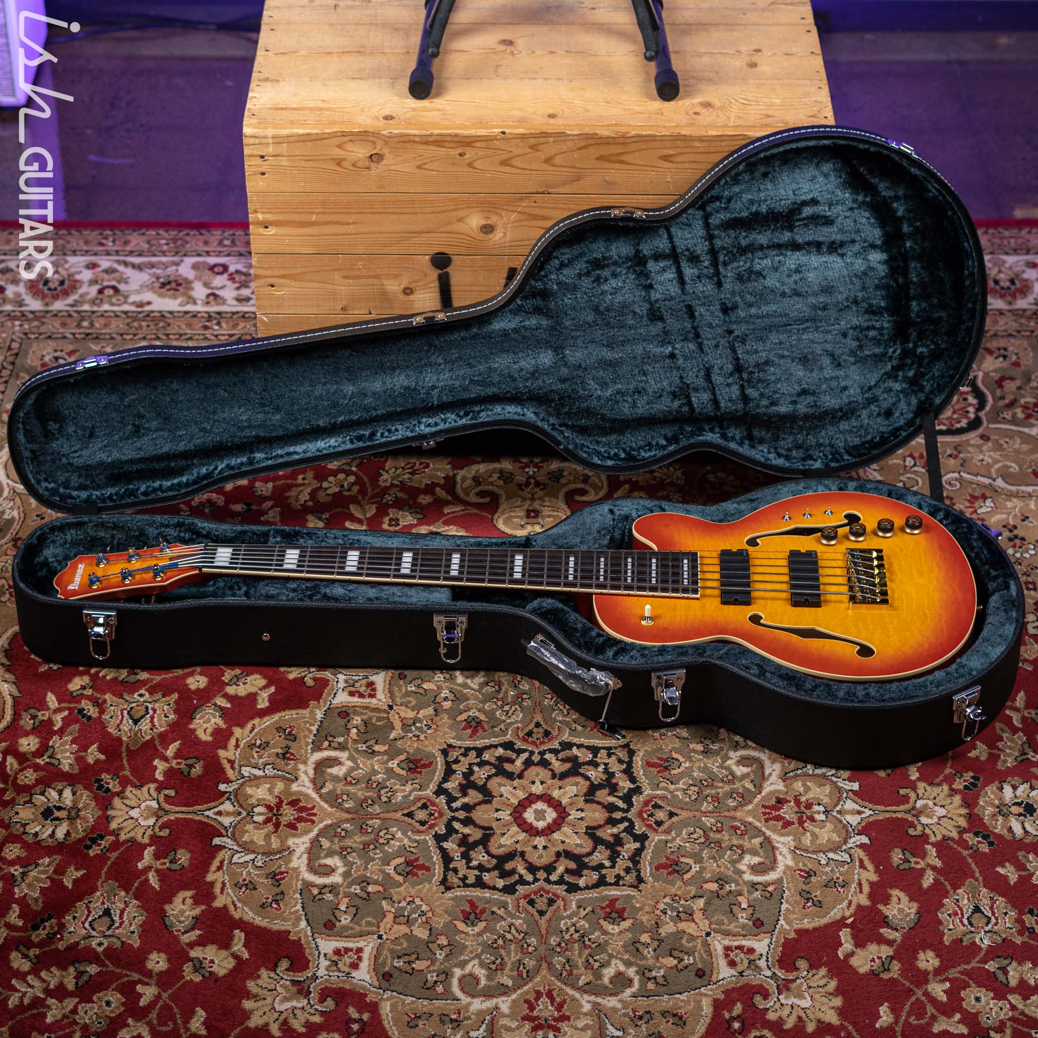 Ibanez TCB1006 Thundercat Signature 6-String Bass Autumn Leaf Burst Matte - Image 11