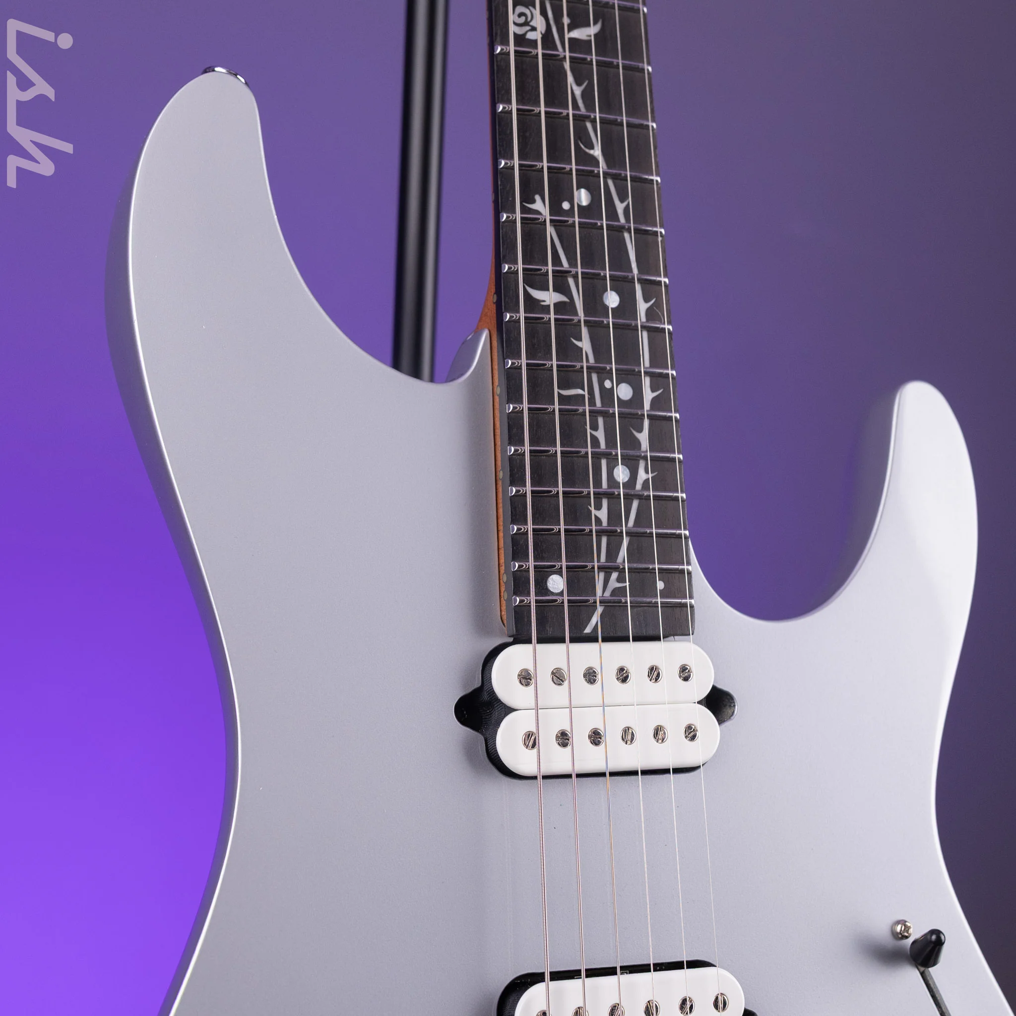 Ibanez TOD10 Tim Henson Signature Electric Guitar Classic Silver Demo - Image 4