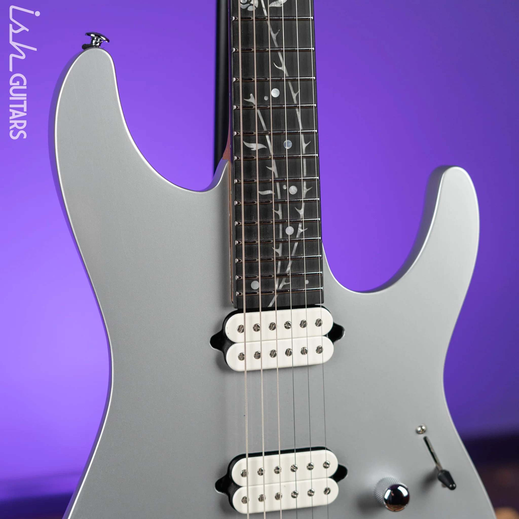 Ibanez TOD10 Tim Henson Signature Electric Guitar Classic Silver Demo - Image 3