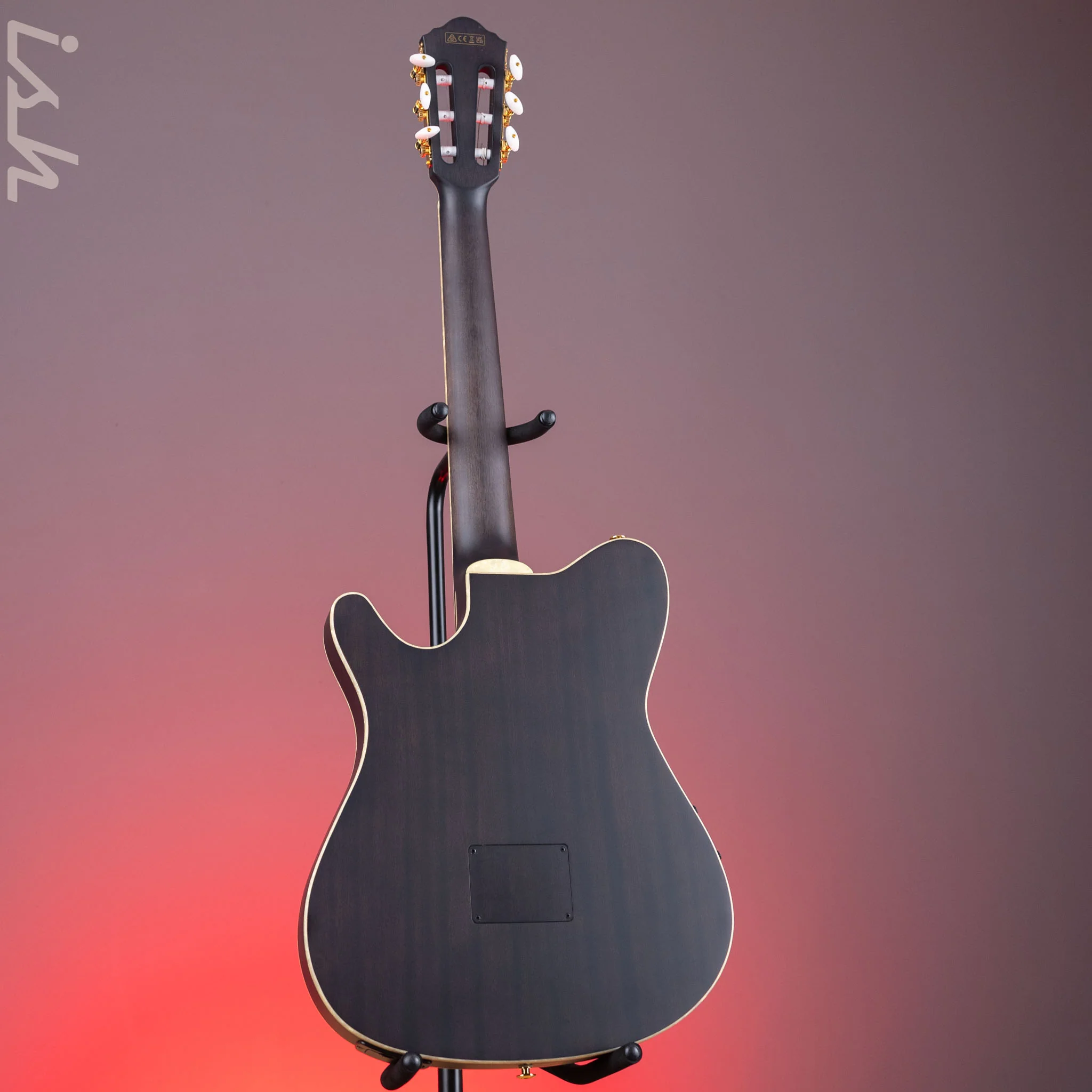 Ibanez TOD10N Tim Henson Signature Nylon Acoustic-Electric Guitar Transparent Black Flat Demo - Image 6