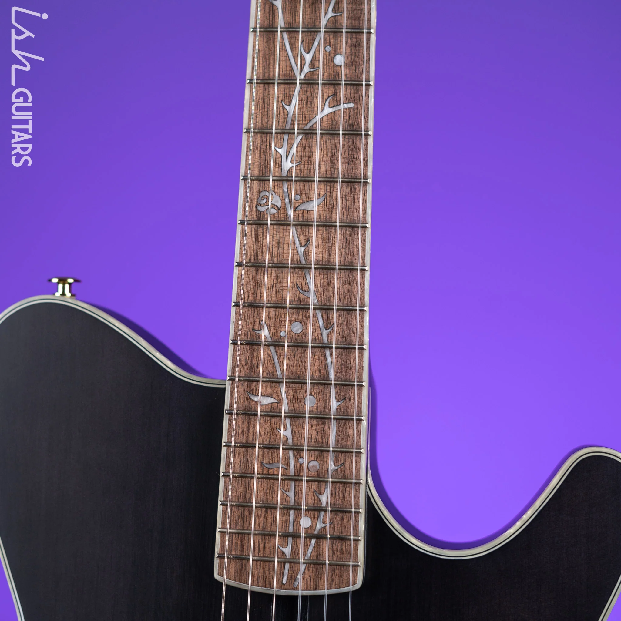 Ibanez TOD10N Tim Henson Signature Nylon Acoustic-Electric Guitar Transparent Black Flat - Image 5