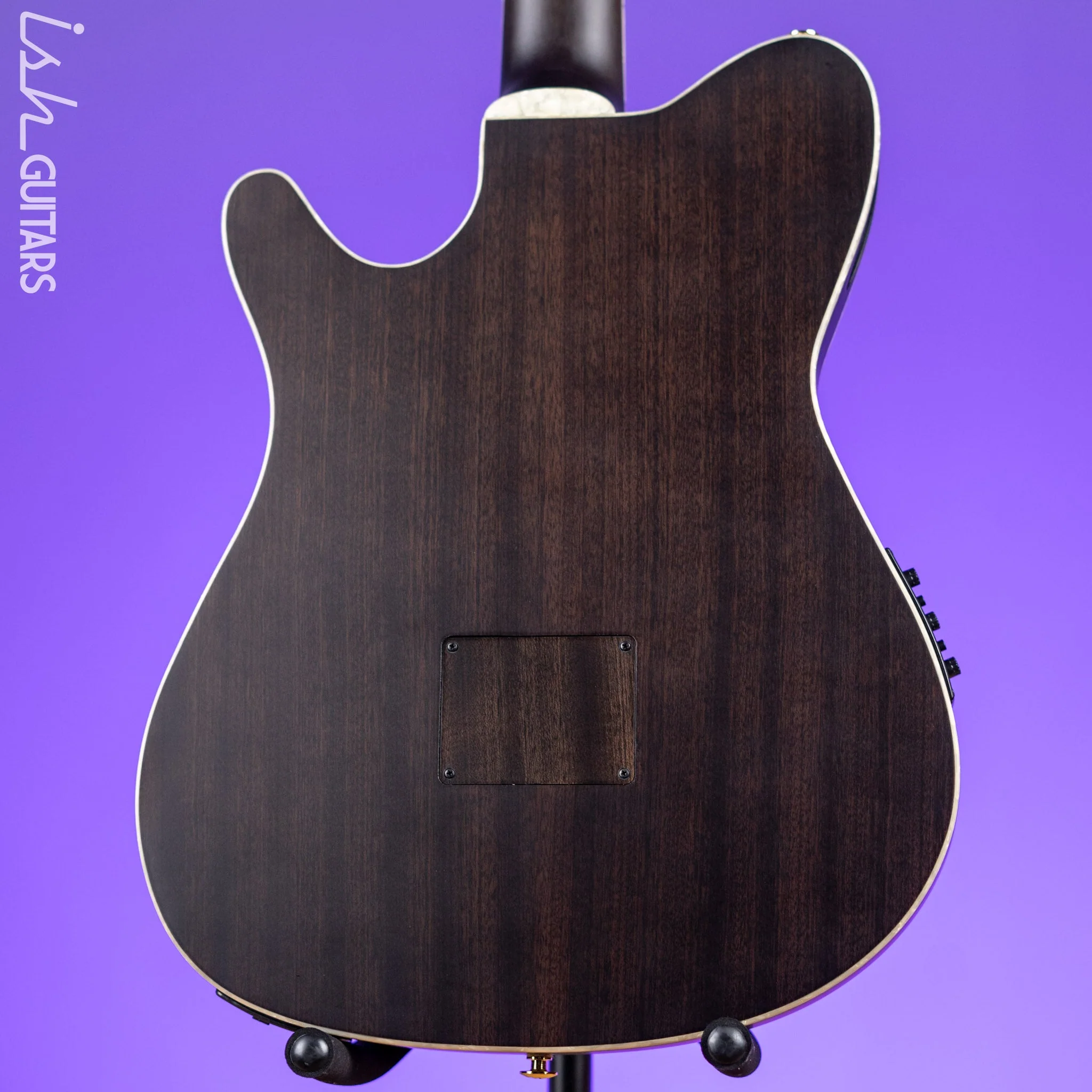 Ibanez TOD10N Tim Henson Signature Nylon Acoustic-Electric Guitar Transparent Black Flat - Image 9