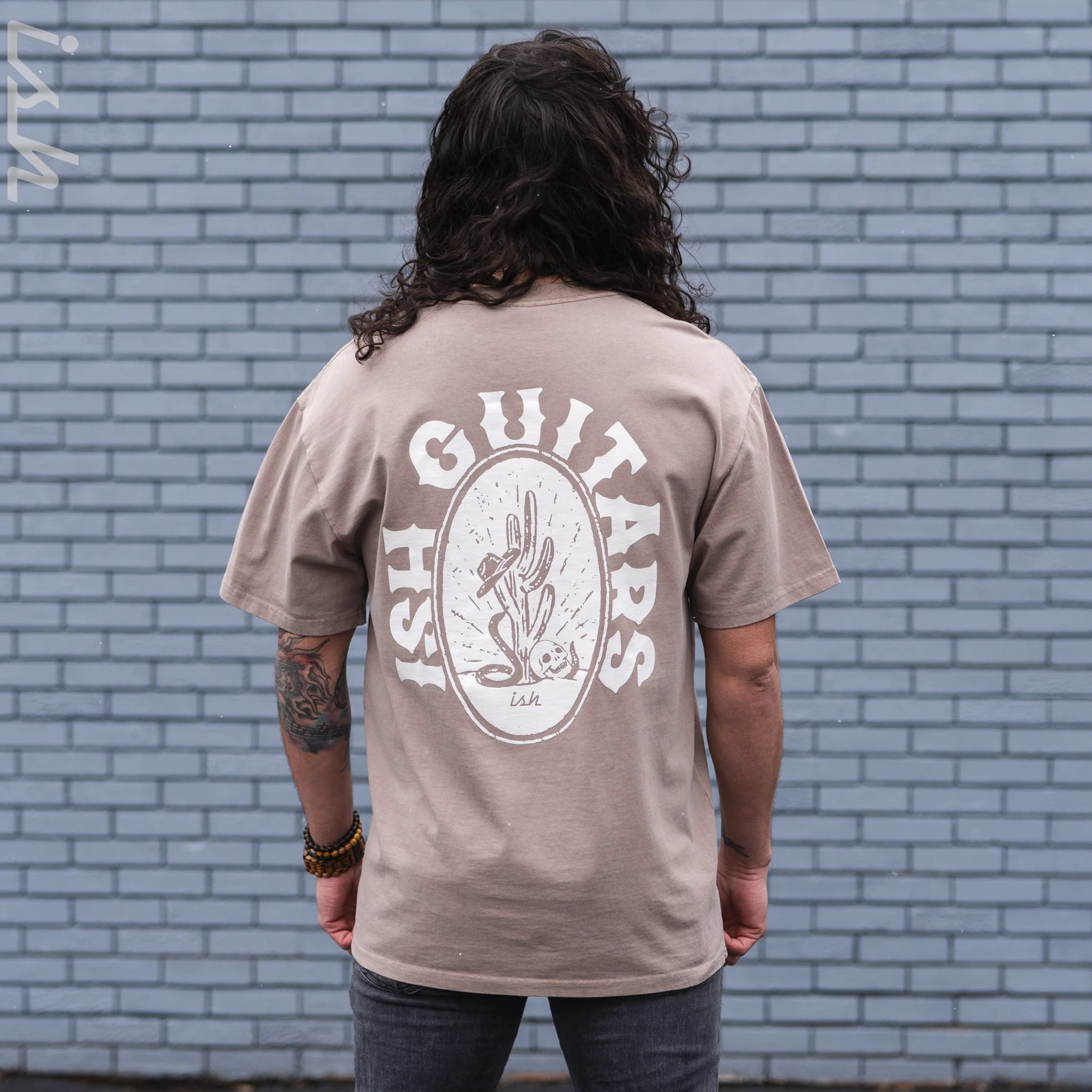 Ish Cactus Heavy Faded Tee - Faded Mushroom - Image 5