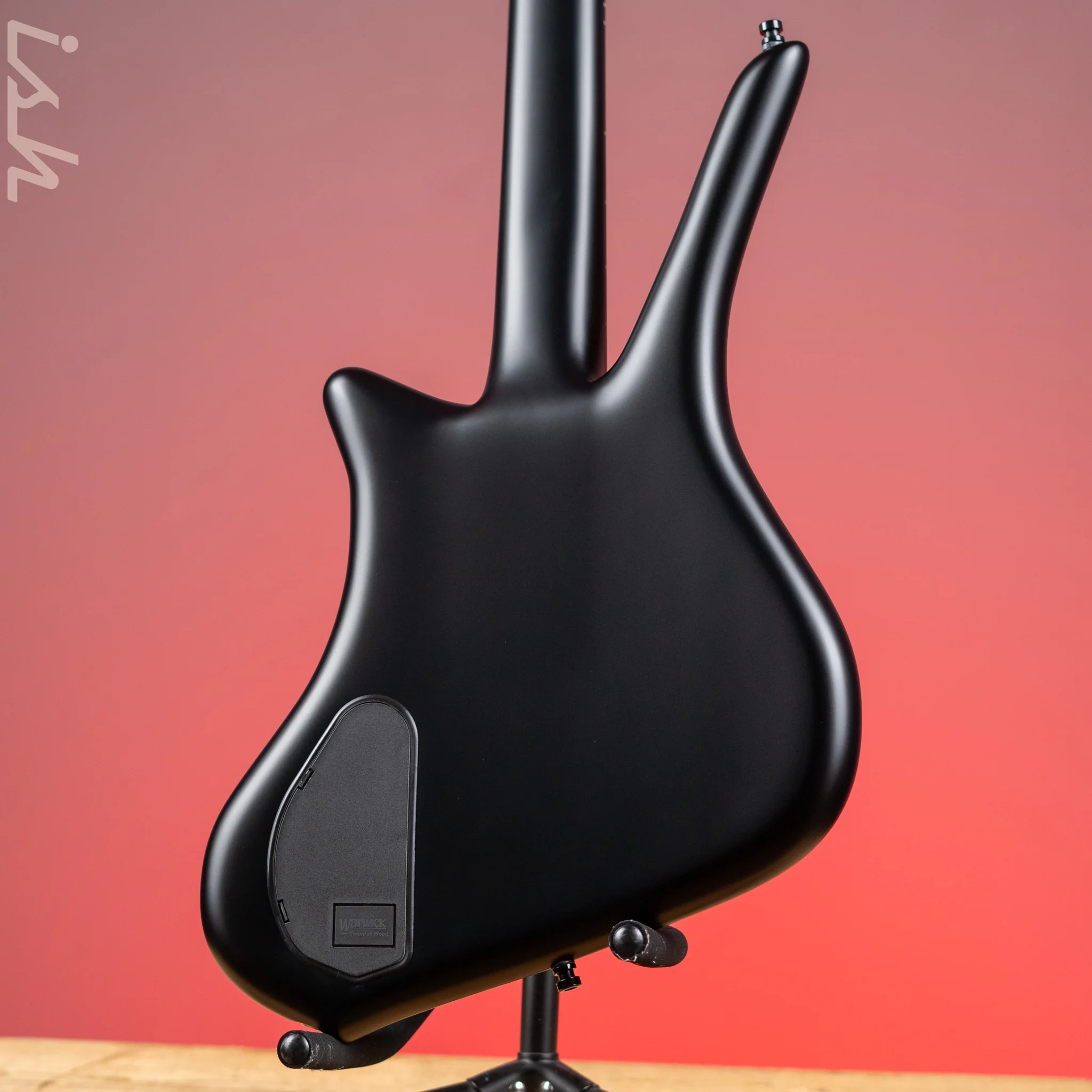 Ish x Warwick Dolphin SN TCS Custom Shop Endangered Species 4-String Bass Black Satin Ebony Fretboard - Image 9
