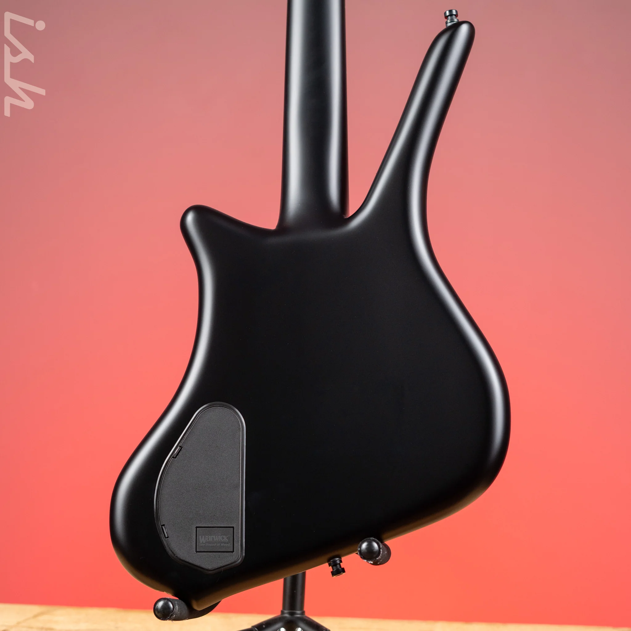Ish x Warwick Dolphin SN TCS Custom Shop Endangered Species 4-String Bass Black Satin Wenge Fretboard - Image 7