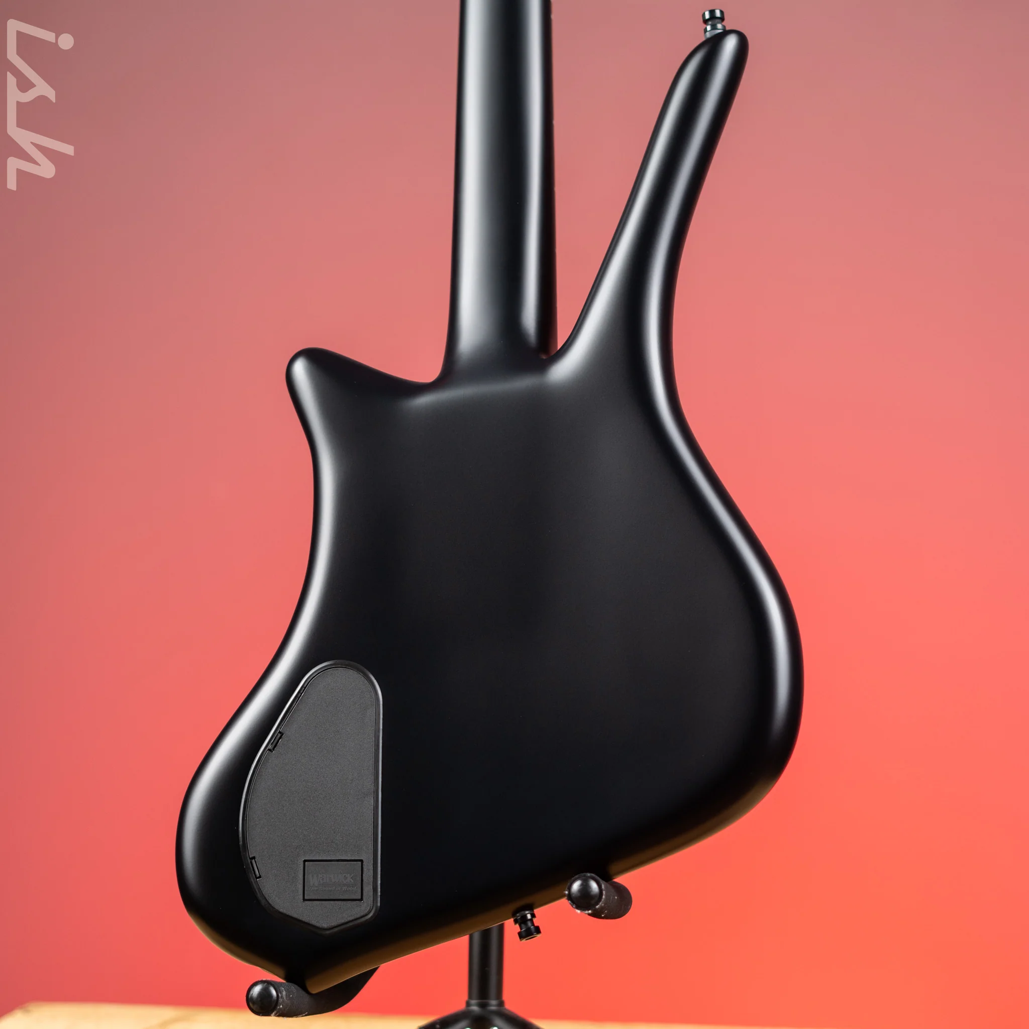 Ish x Warwick Dolphin SN TCS Custom Shop Endangered Species 4-String Bass Black Satin Wenge Fretboard - Image 7