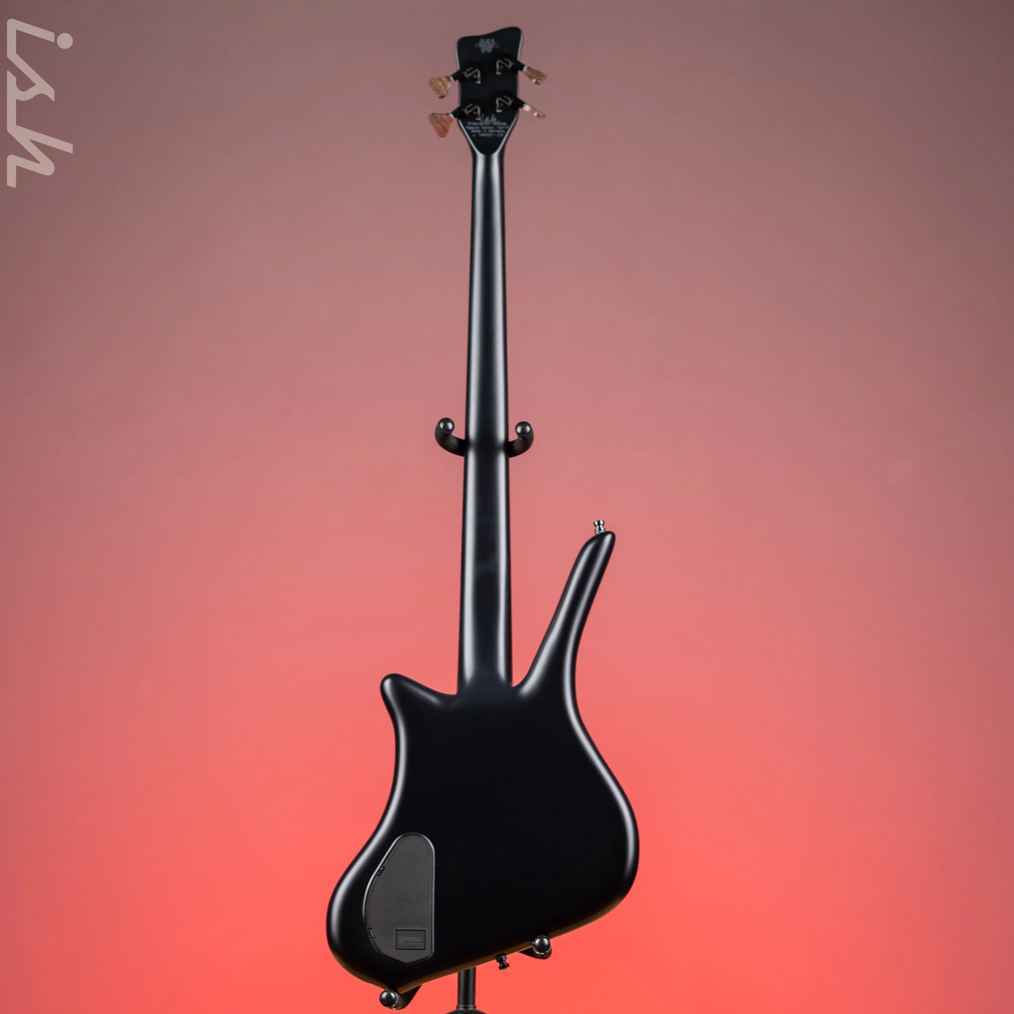 Ish x Warwick Dolphin SN TCS Custom Shop Endangered Species 4-String Bass Black Satin Wenge Fretboard - Image 6