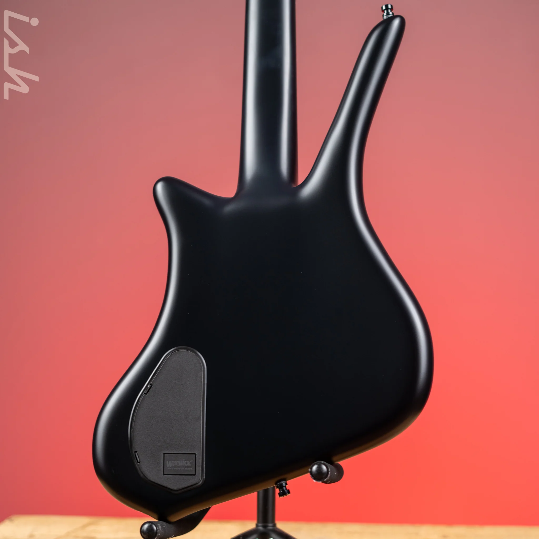 Ish x Warwick Dolphin SN TCS Custom Shop Endangered Species 4-String Bass Black Satin Wenge Fretboard - Image 7