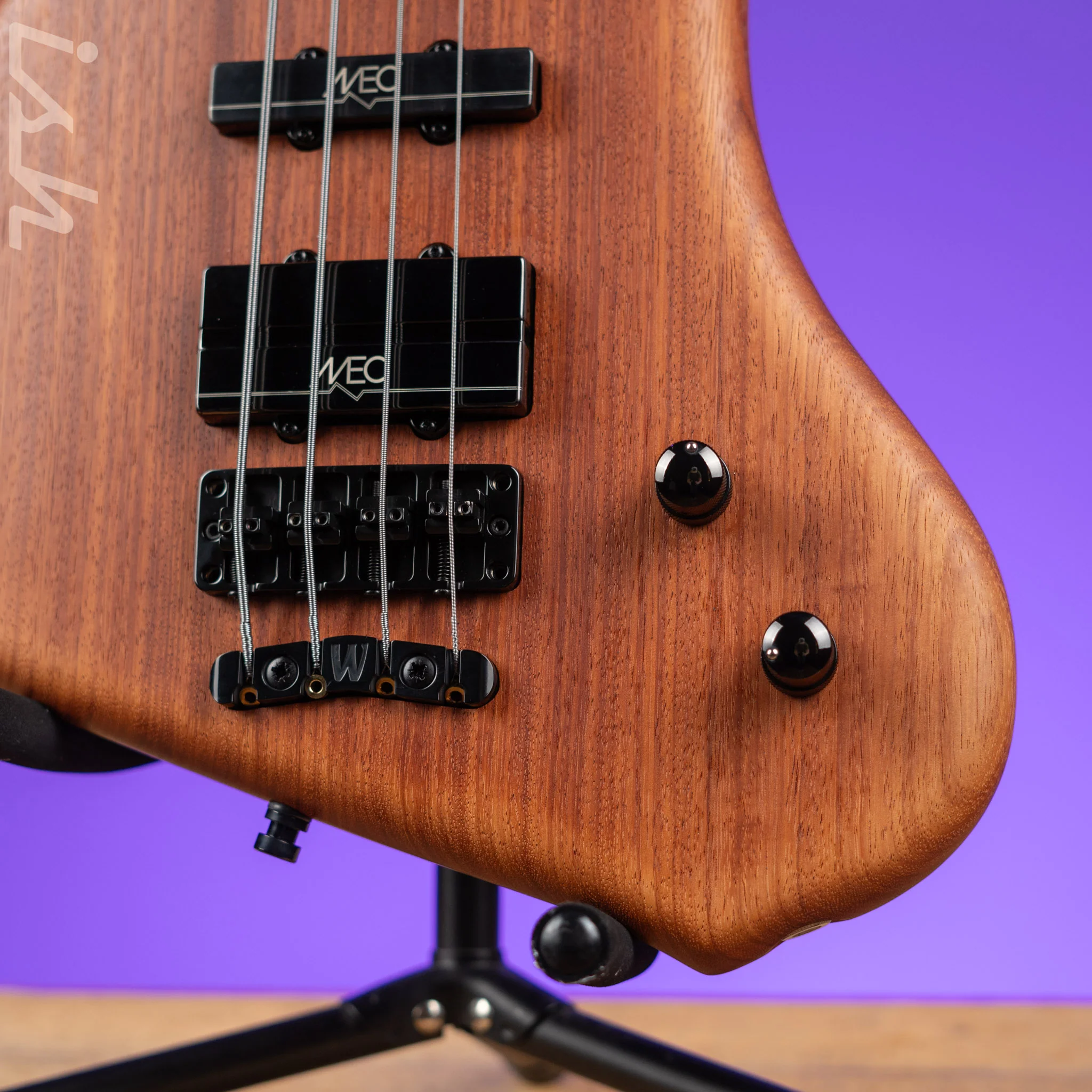 Ish x Warwick Dolphin SN TCS Custom Shop Endangered Species 4-String Bass Wenge Fretboard - Image 4