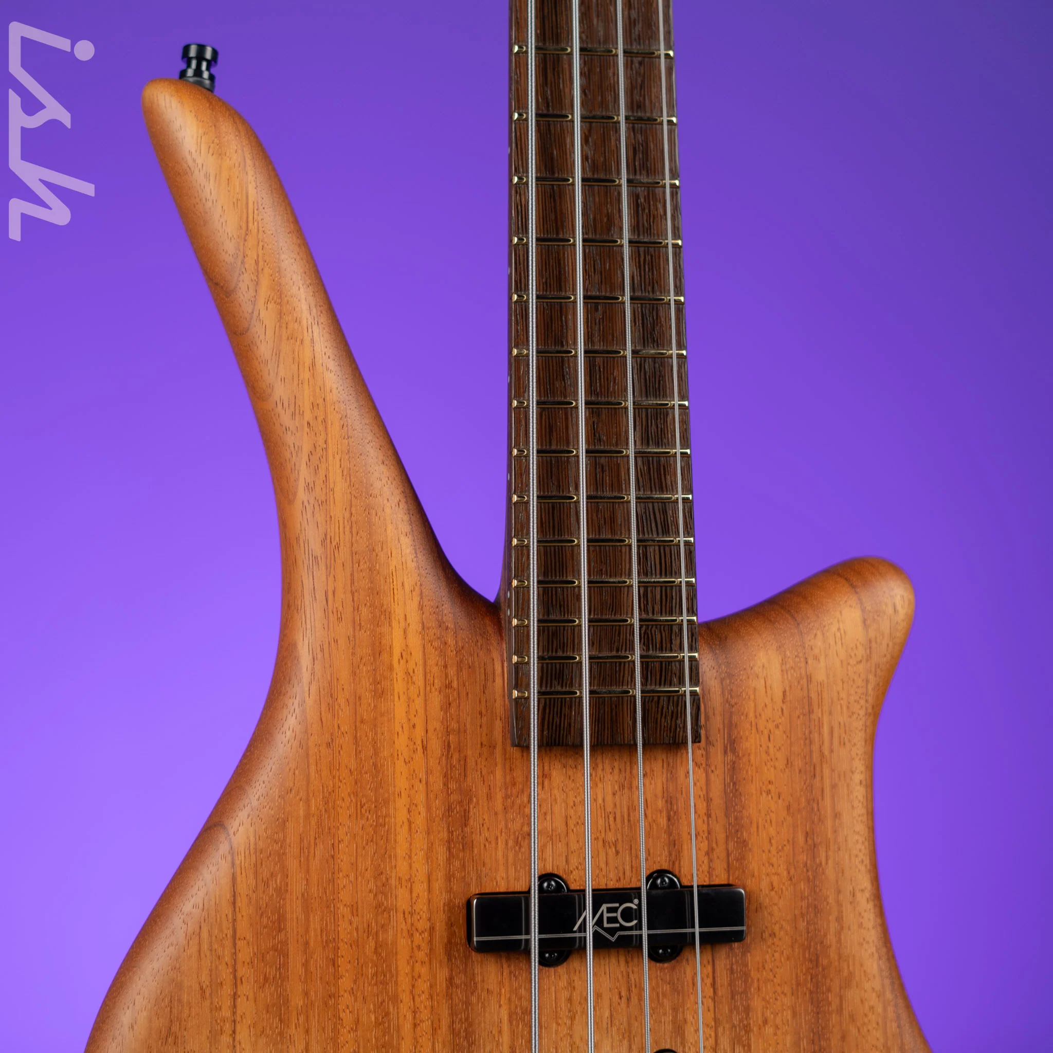Ish x Warwick Dolphin SN TCS Custom Shop Endangered Species 4-String Bass Wenge Fretboard - Image 3