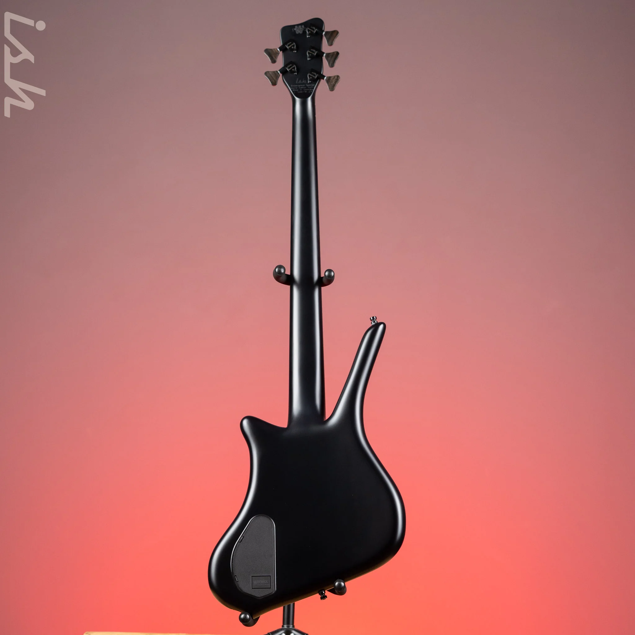 Ish x Warwick Dolphin SN TCS Custom Shop Endangered Species 5-String Bass Black Satin Ebony Fretboard Pre-Order - Image 6