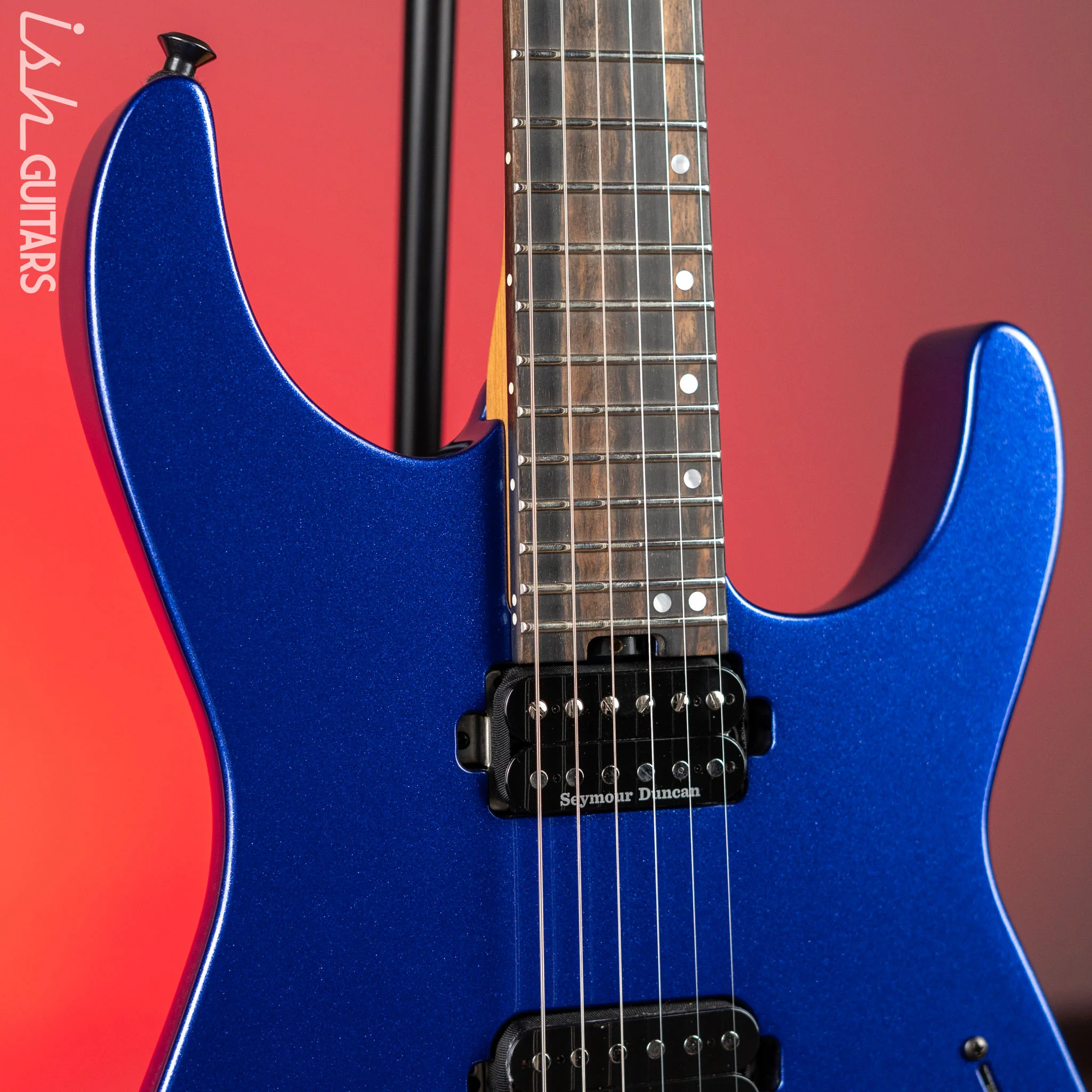 Jackson American Series Virtuoso Electric Guitar Mystic Blue Demo - Image 3