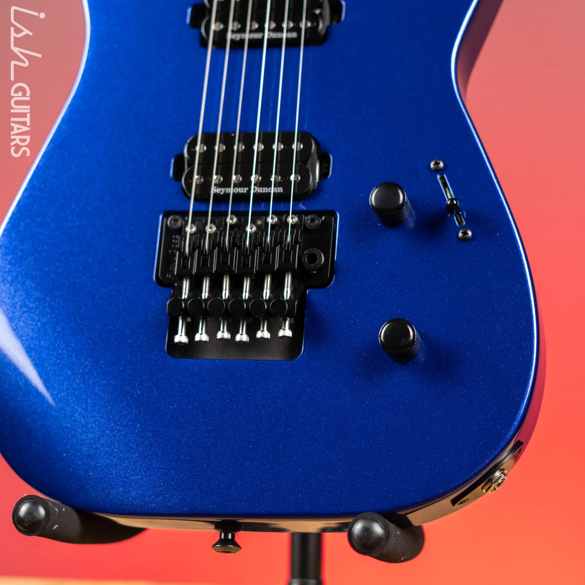 Jackson American Series Virtuoso Electric Guitar Mystic Blue Demo - Image 4