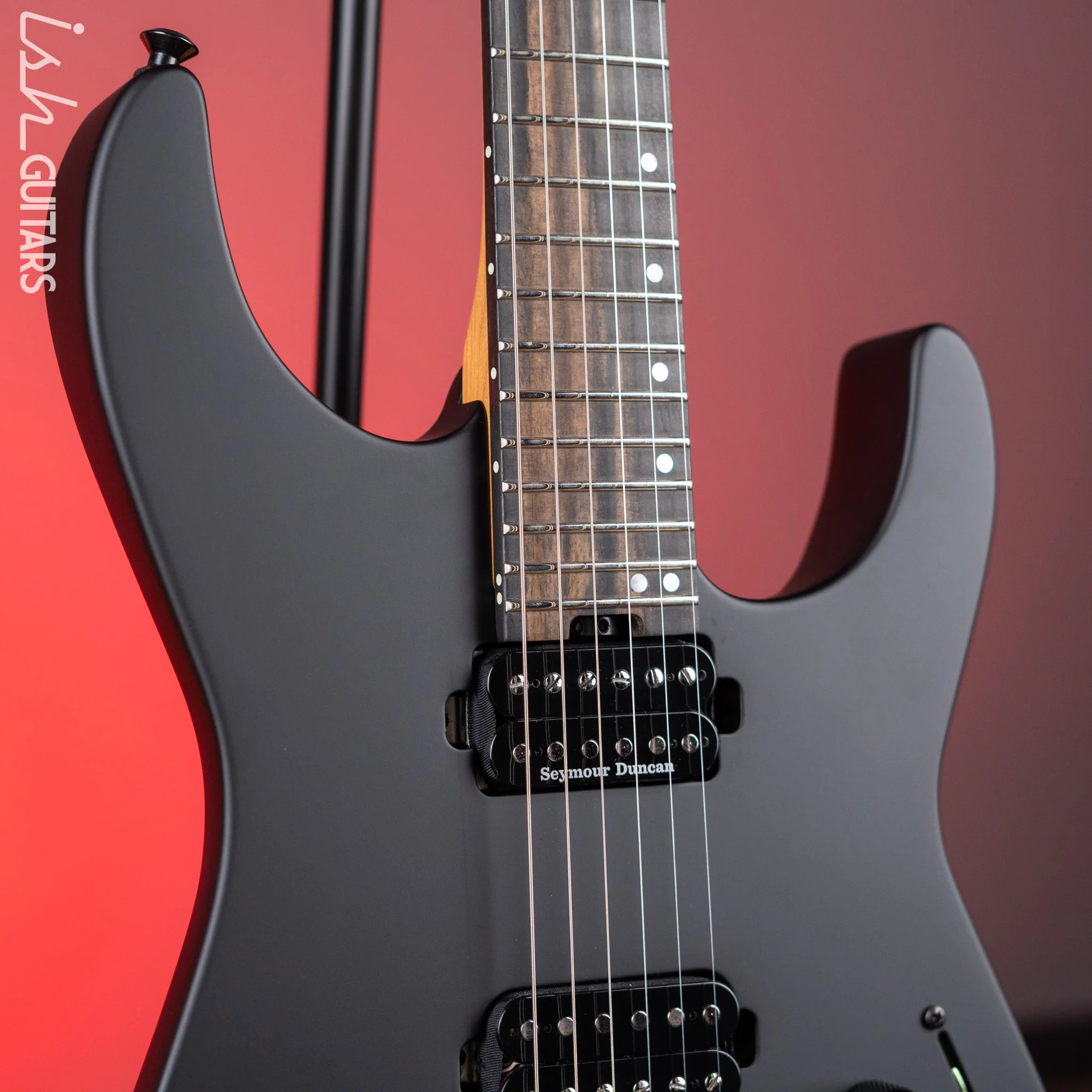 Jackson American Series Virtuoso Electric Guitar Satin Black Demo - Image 3