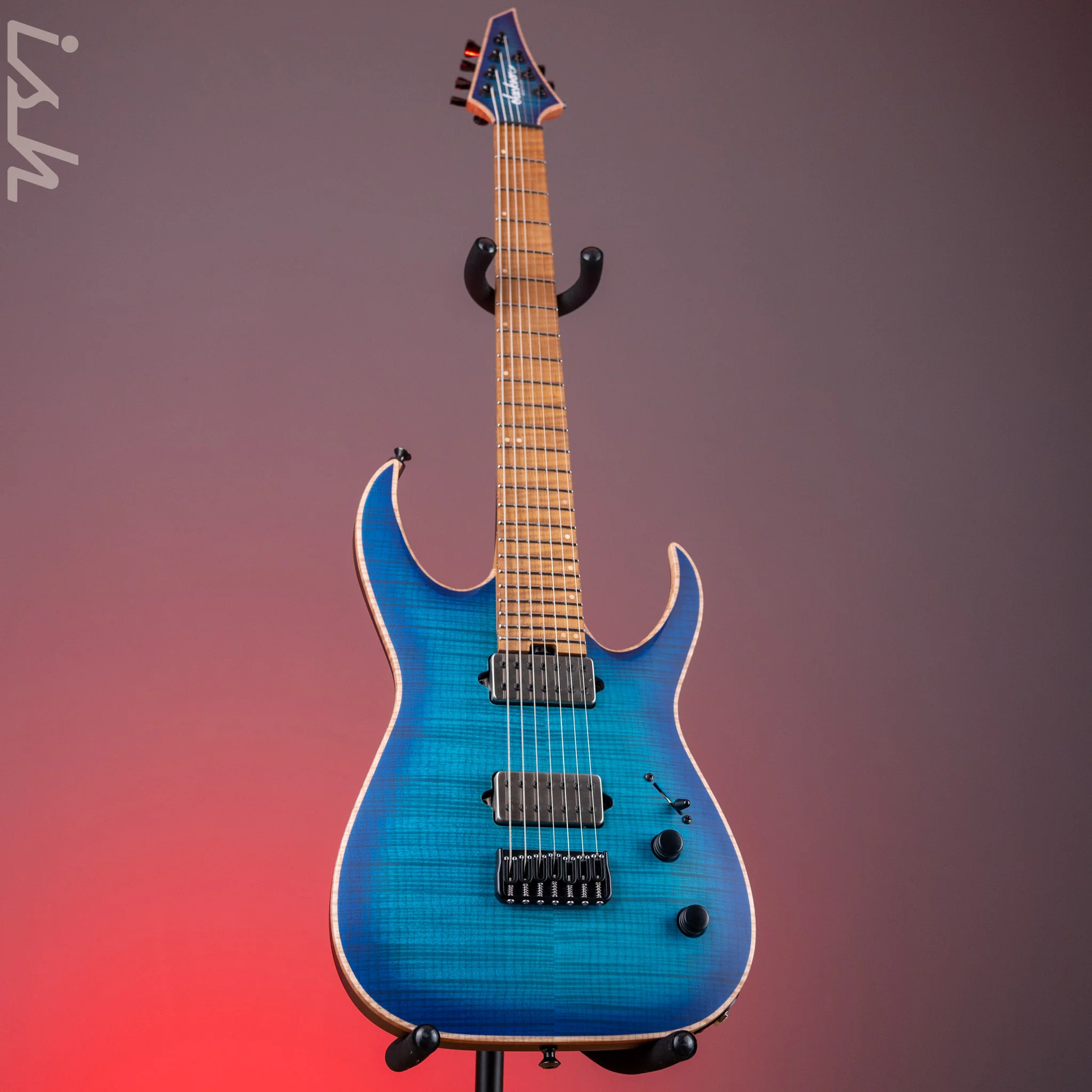 Jackson Custom Shop Misha Mansoor Juggernaut HTFM7 Satin Laguna Burst - Image 2