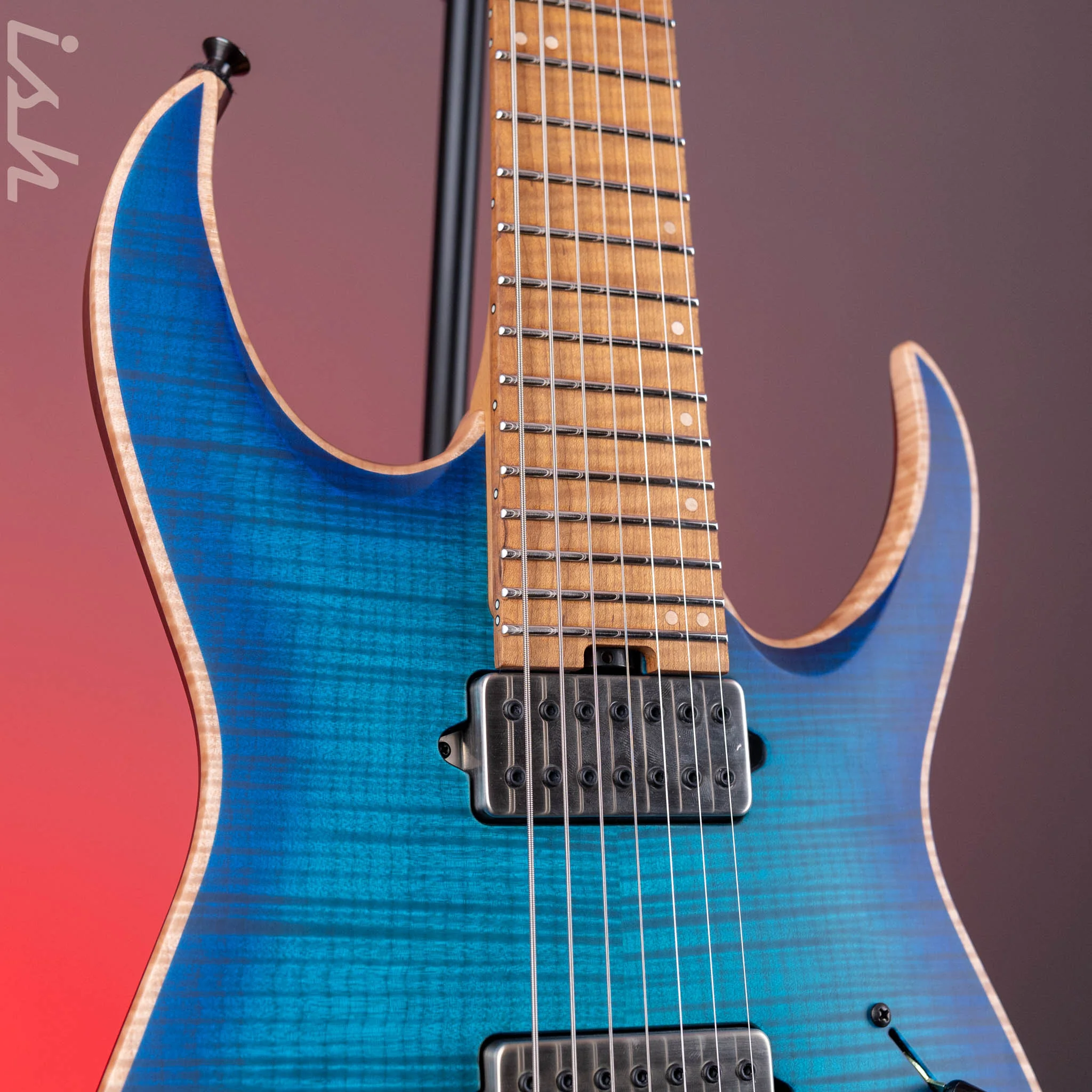 Jackson Custom Shop Misha Mansoor Juggernaut HTFM7 Satin Laguna Burst - Image 4
