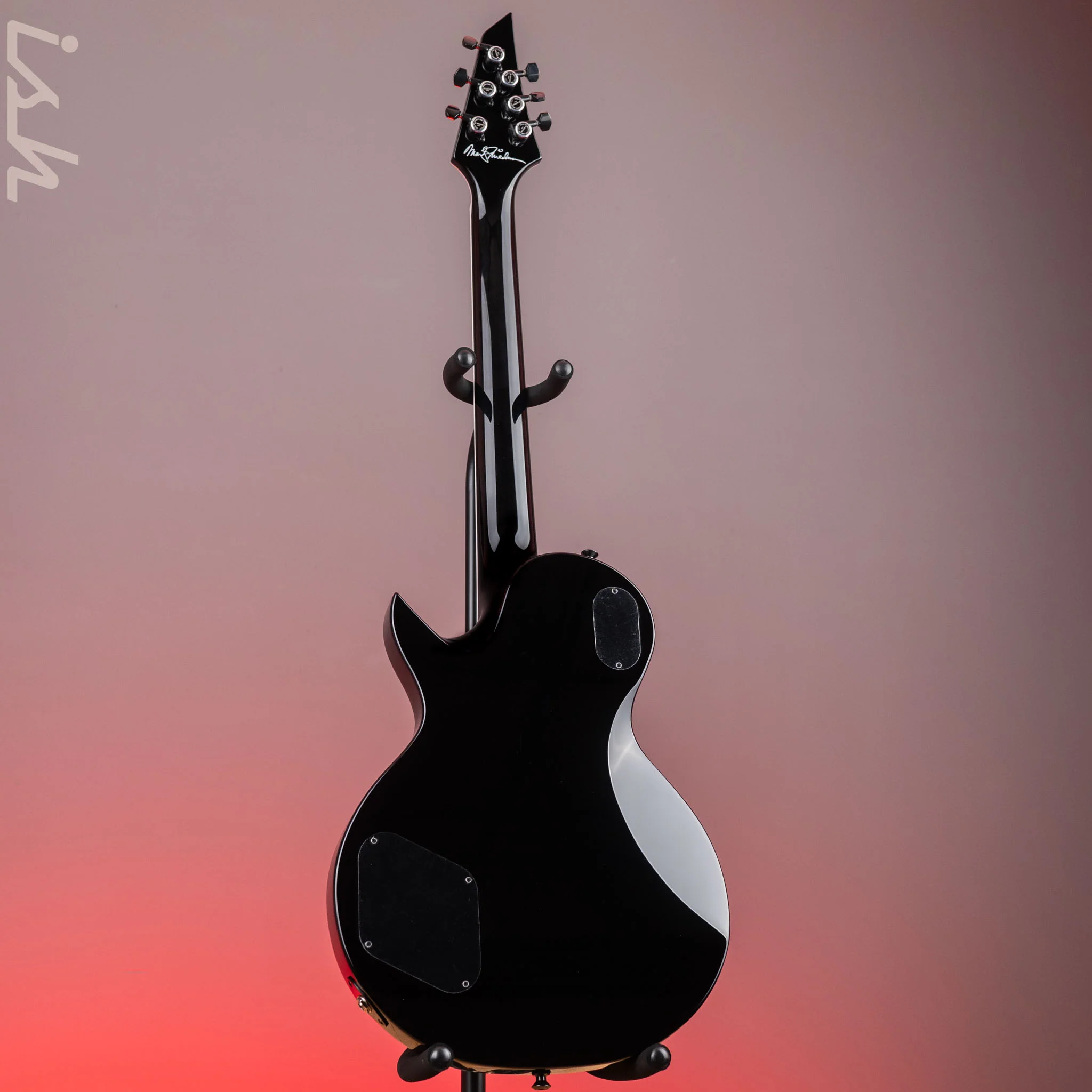 Jackson Custom Shop USA Marty Friedman Signature MF-1 Black Gloss White Bevel - Image 6