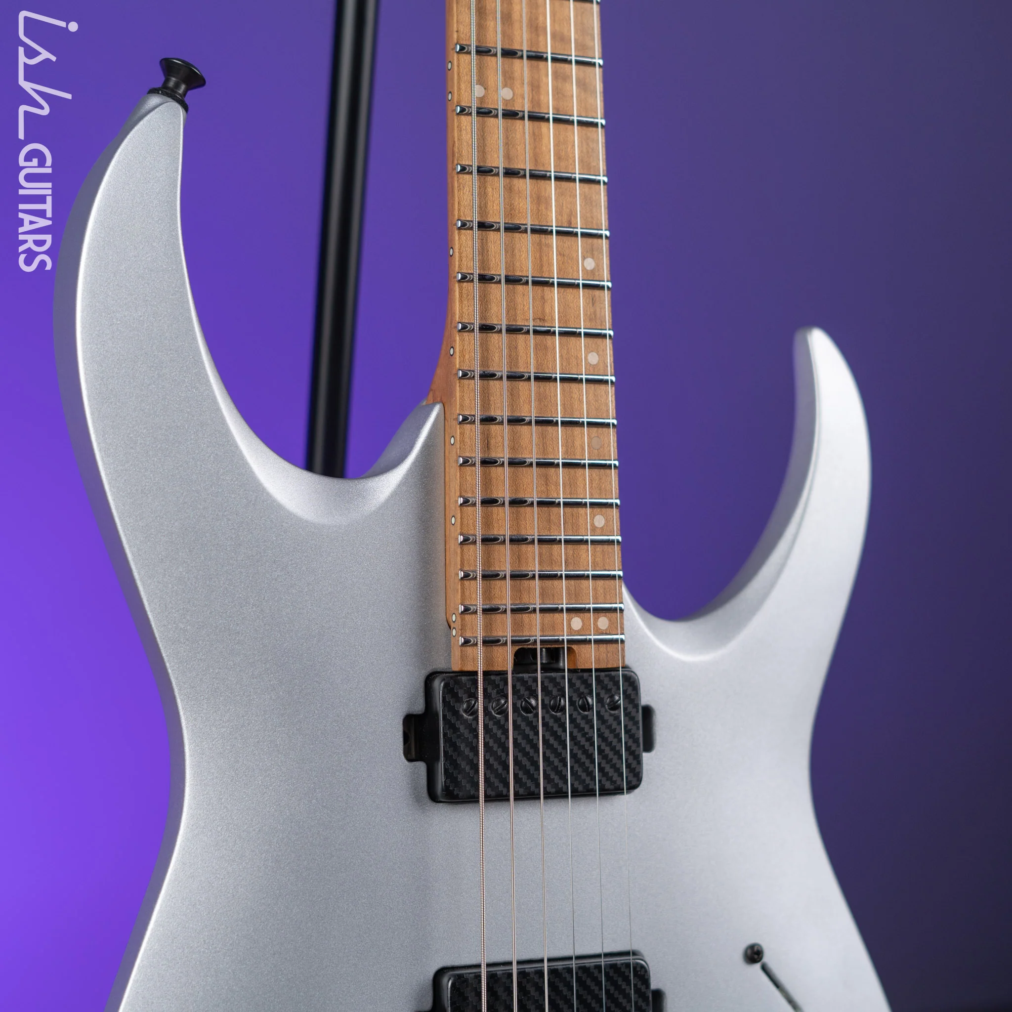 Jackson USA Custom Shop Misha Mansoor Signature Juggernaut HT6 Satin Silver - Image 3