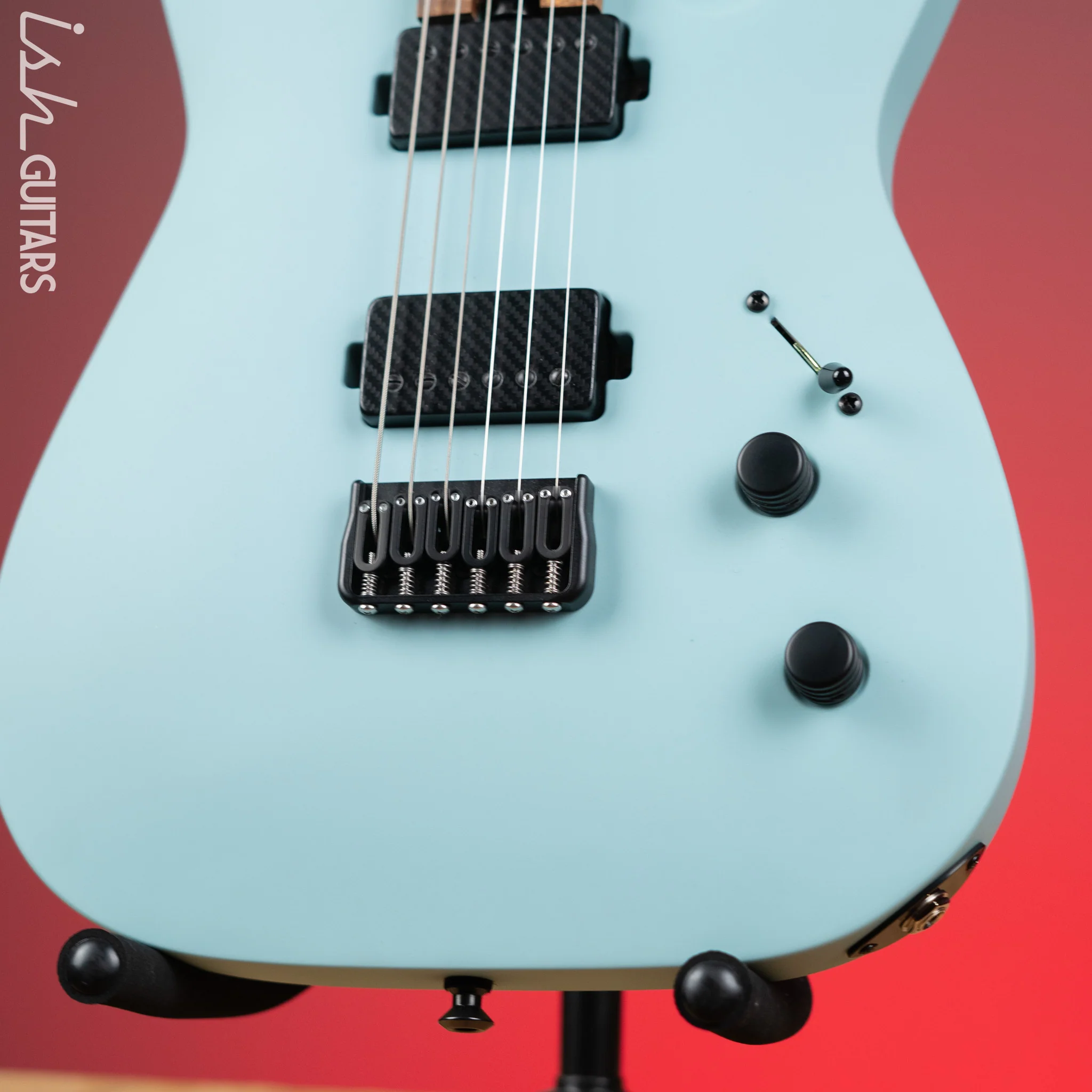 Jackson USA Series Misha Mansoor Signature Juggernaut HT6 Satin Daphne Blue Demo - Image 4
