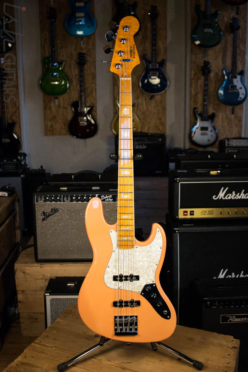 JEB Custom Guitars Jazz Bass Bound Maple Neck w/ Block Inlays - Image 2