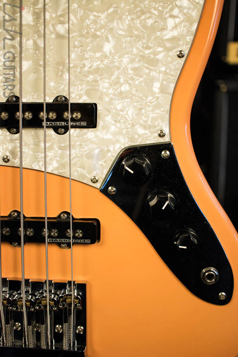 JEB Custom Guitars Jazz Bass Bound Maple Neck w/ Block Inlays - Image 4