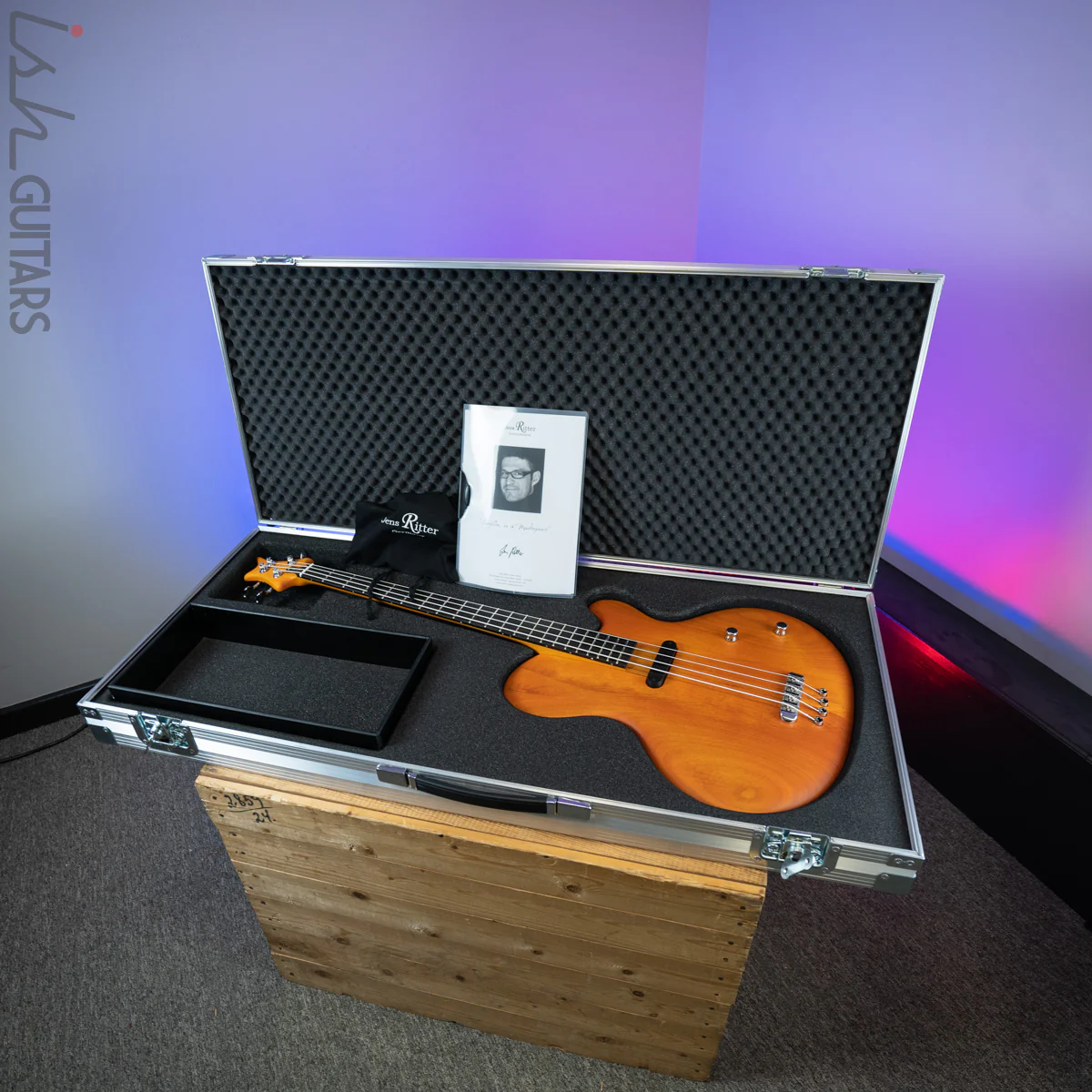 Jens Ritter Princess Isabella Bass Guitar Orange Frosted - Image 13