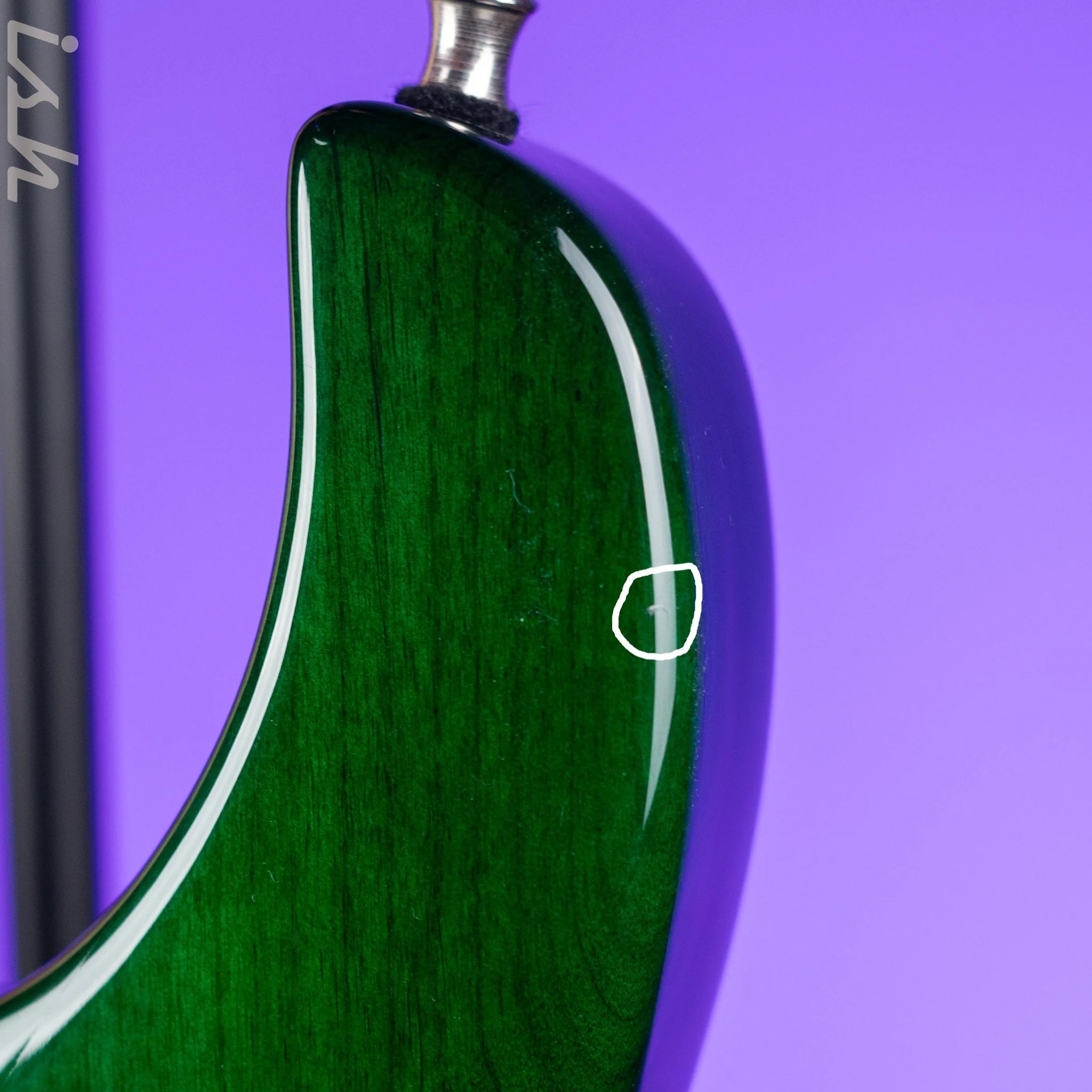 JP Guitars Luna Emerald Green Quilt - Image 18