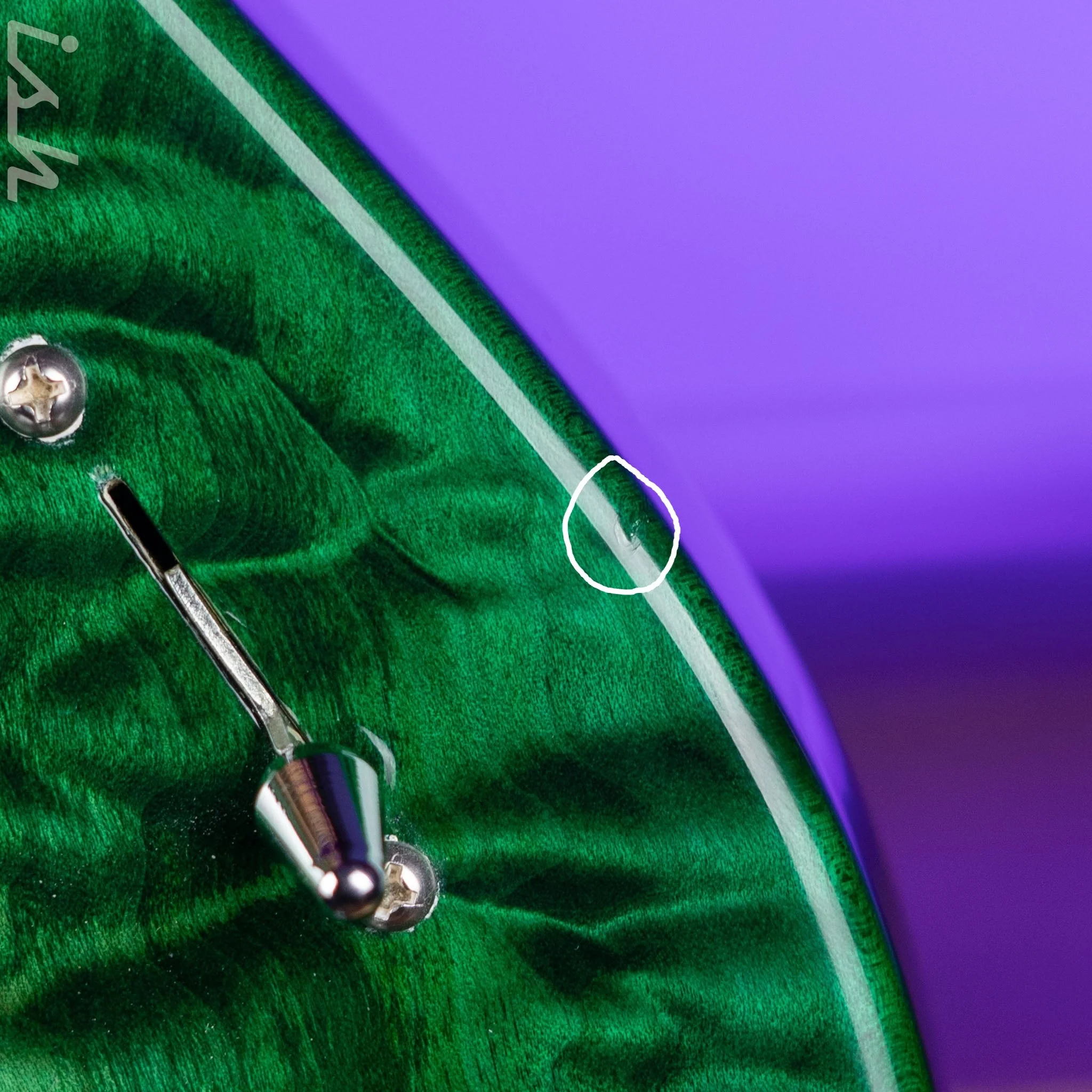 JP Guitars Luna Emerald Green Quilt - Image 7