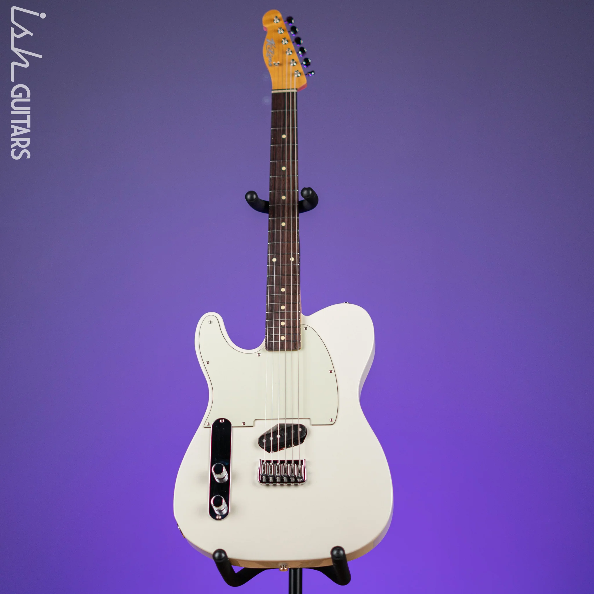 K-Line Truxton Left Handed Guitar White - Image 2