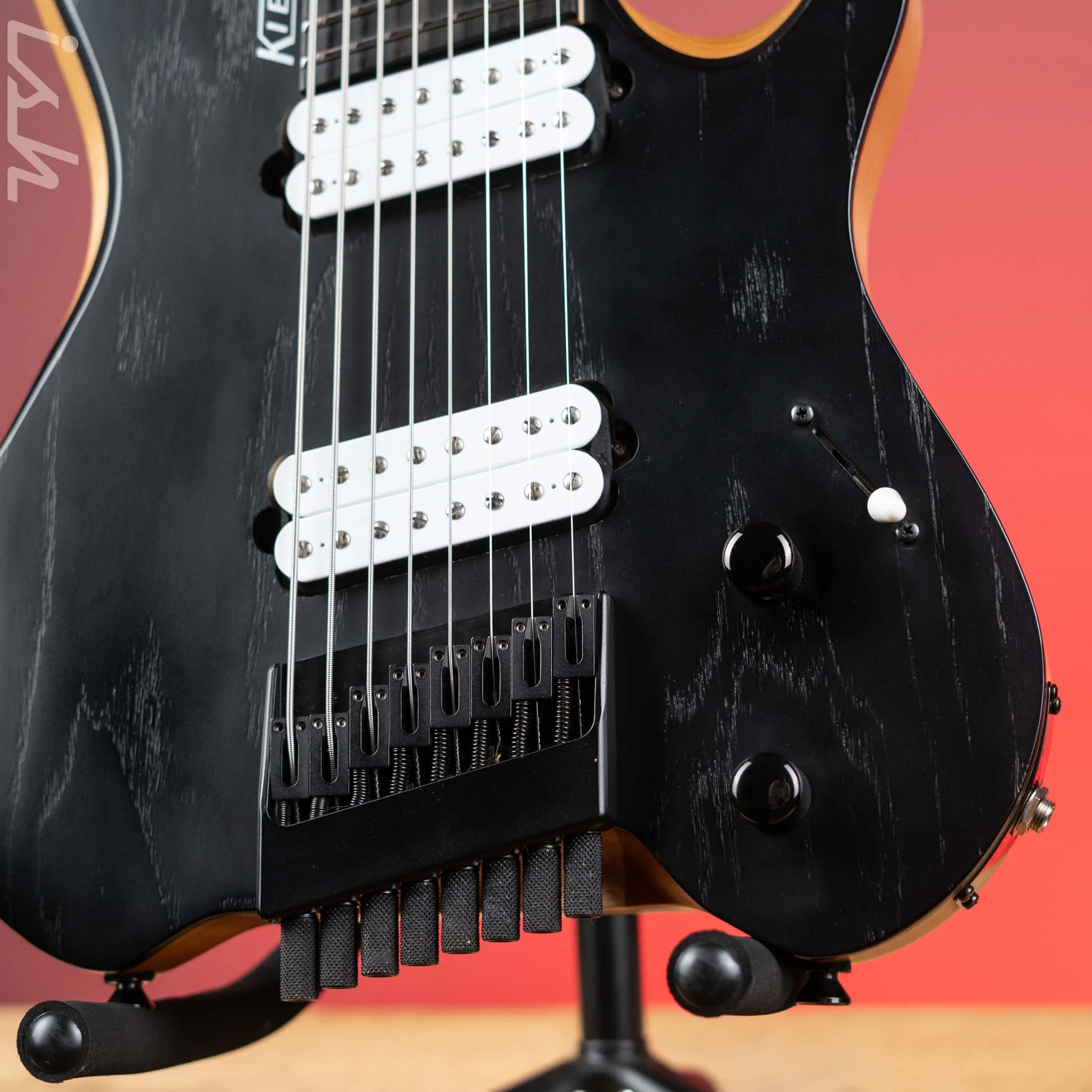 Kiesel Vader 8-String Multiscale Guitar Black Satin - Image 4