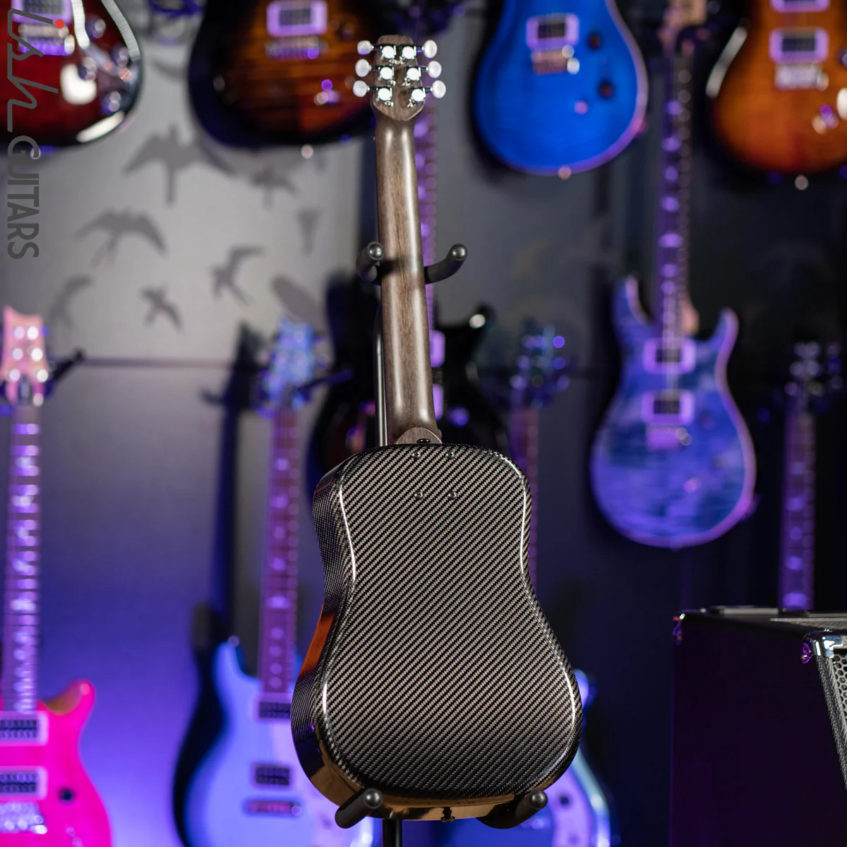 Klōs Hybrid Acoustic Travel Guitar Carbon Fiber Demo - Image 6