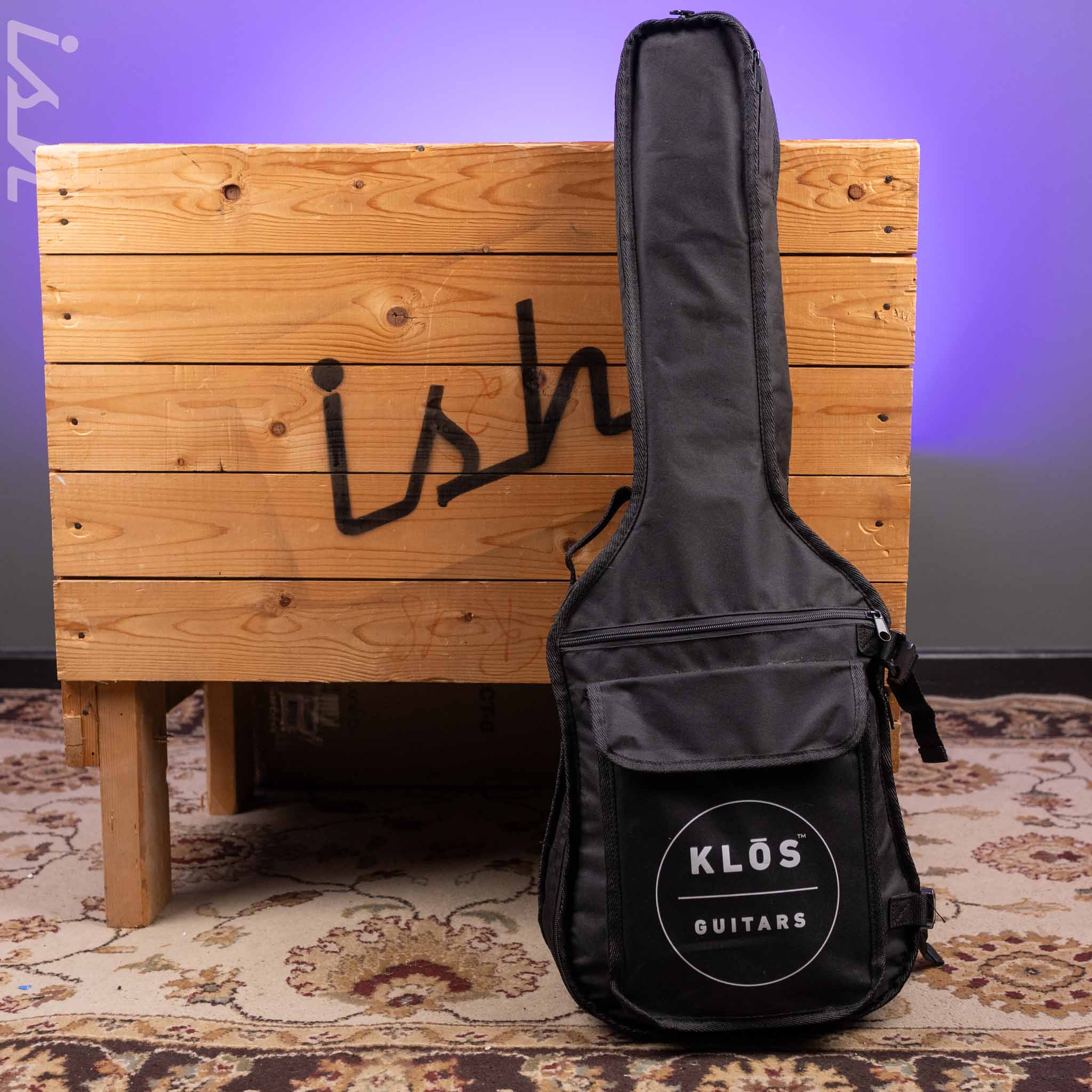 Klos Travel Hybrid Travel Guitar Black Carbon Fiber - Image 12