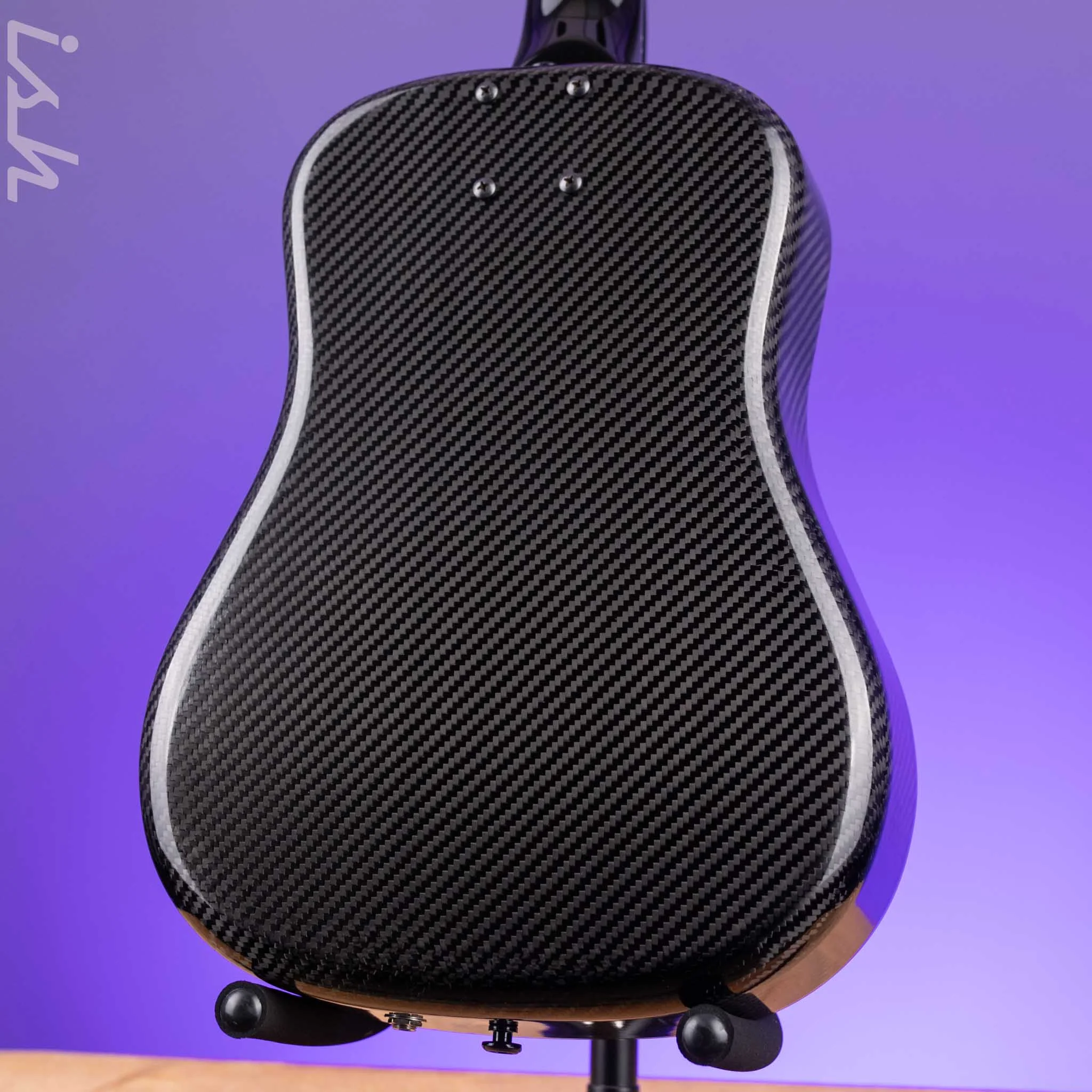 Klos Travel Hybrid Travel Guitar Black Carbon Fiber - Image 8